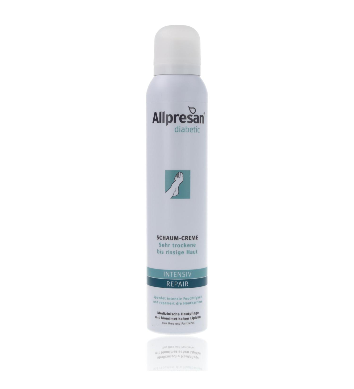 Allpresan Diabetic Intensive + Repair Urea Foam Cream | 200ml for Very Dry & Cracked Foot Skin | Ideal for Diabetes Mellitus - Buy Online on GoSupps.com