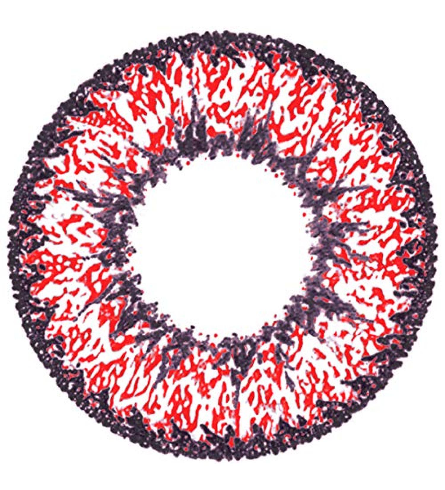 Matlens Red Colored Contact Lenses - Super Nudy 15.00mm Big Eyes - 2 Lenses + Care Kit - International Shipping Available - Buy Online on GoSupps.com