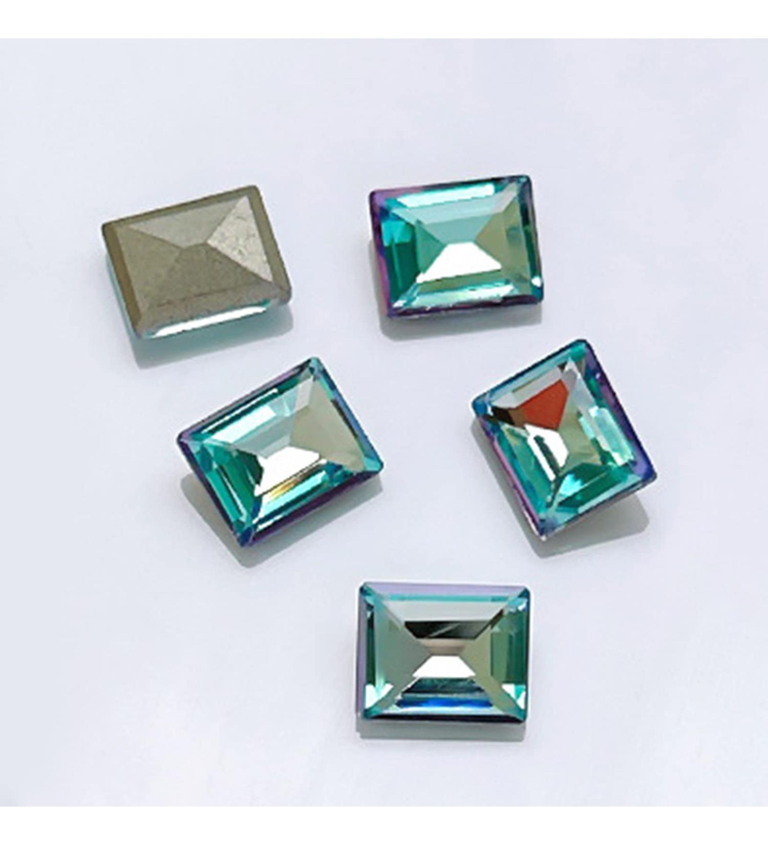 FEIlei 10x/Set Butterfly Nail Rhinestones Square Nail Charms DIY Hearts Nail Art Charms - Buy Online on GoSupps.com