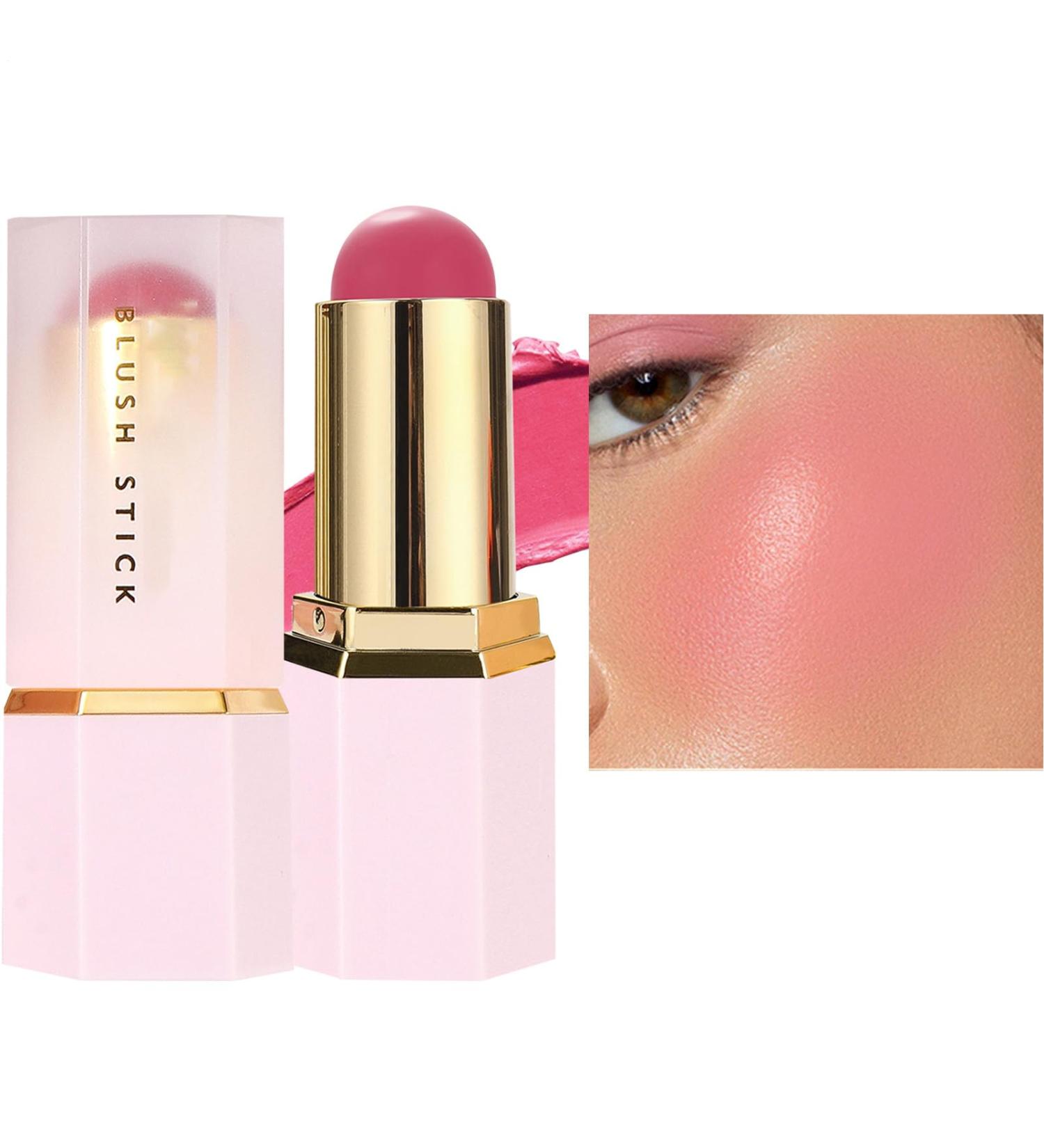 Blusher Stick - Blush Stick - Rouge Stick - Moisturizer Waterproof Cheek Tint Stick for Natural Long-Lasting Color Highlighter for Cheekbones Brow Arch and Lips - Buy Online on GoSupps.com