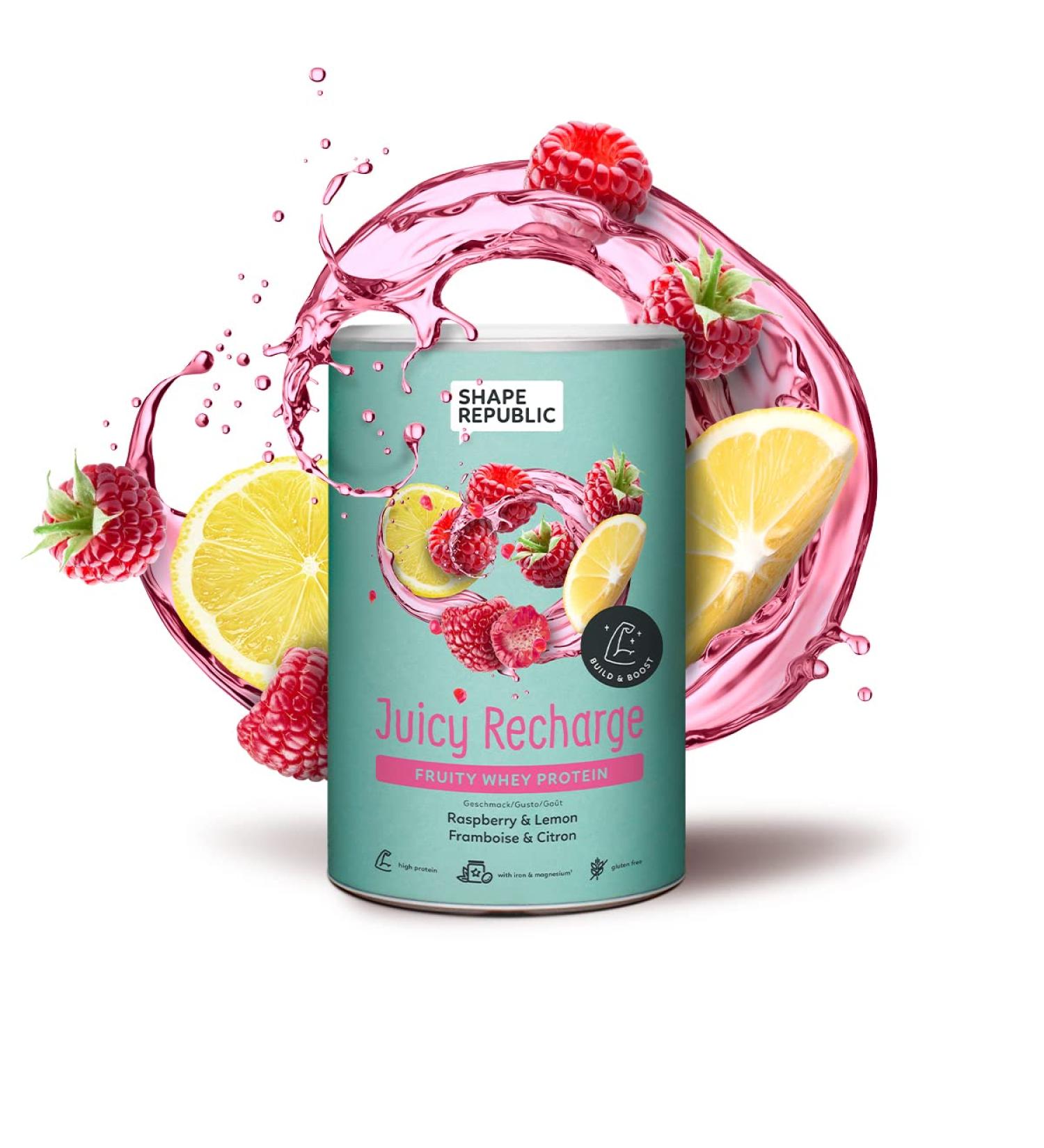 SHAPE REPUBLIC Fruity Clear Whey Protein Powder - Raspberry & Lemon 300g | Post Workout Supplement for International Shipping - Buy Online on GoSupps.com