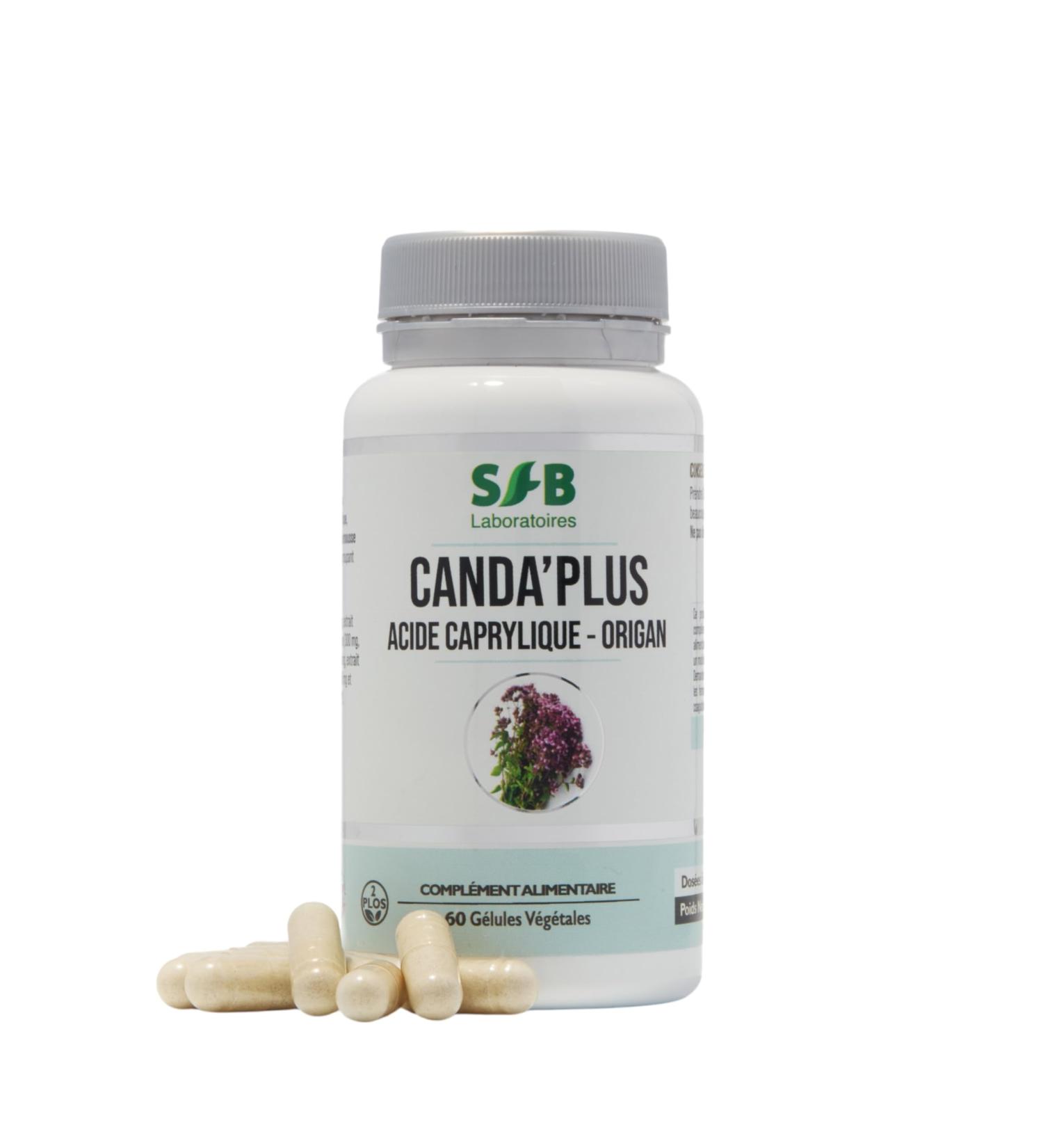 Canda'plus Intestinal Balance Antifungal Synergy (Candida Albicans) Caprylic Acid Oregano 60 Capsules SFB Laboratoires - Buy Online on GoSupps.com