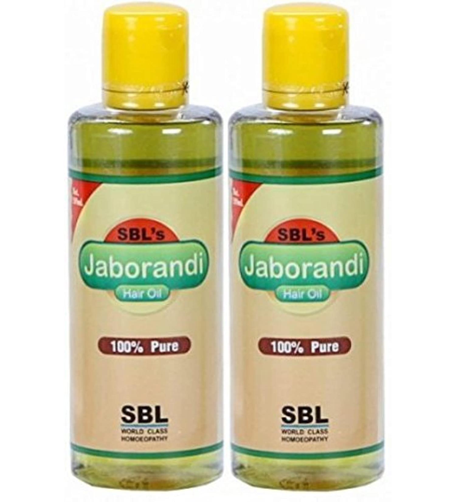 SBL Jaborandi Hair Oil 100ml - Pack of 2 | Promotes Hair Growth and Strength | Natural Ingredients - Buy Online on GoSupps.com