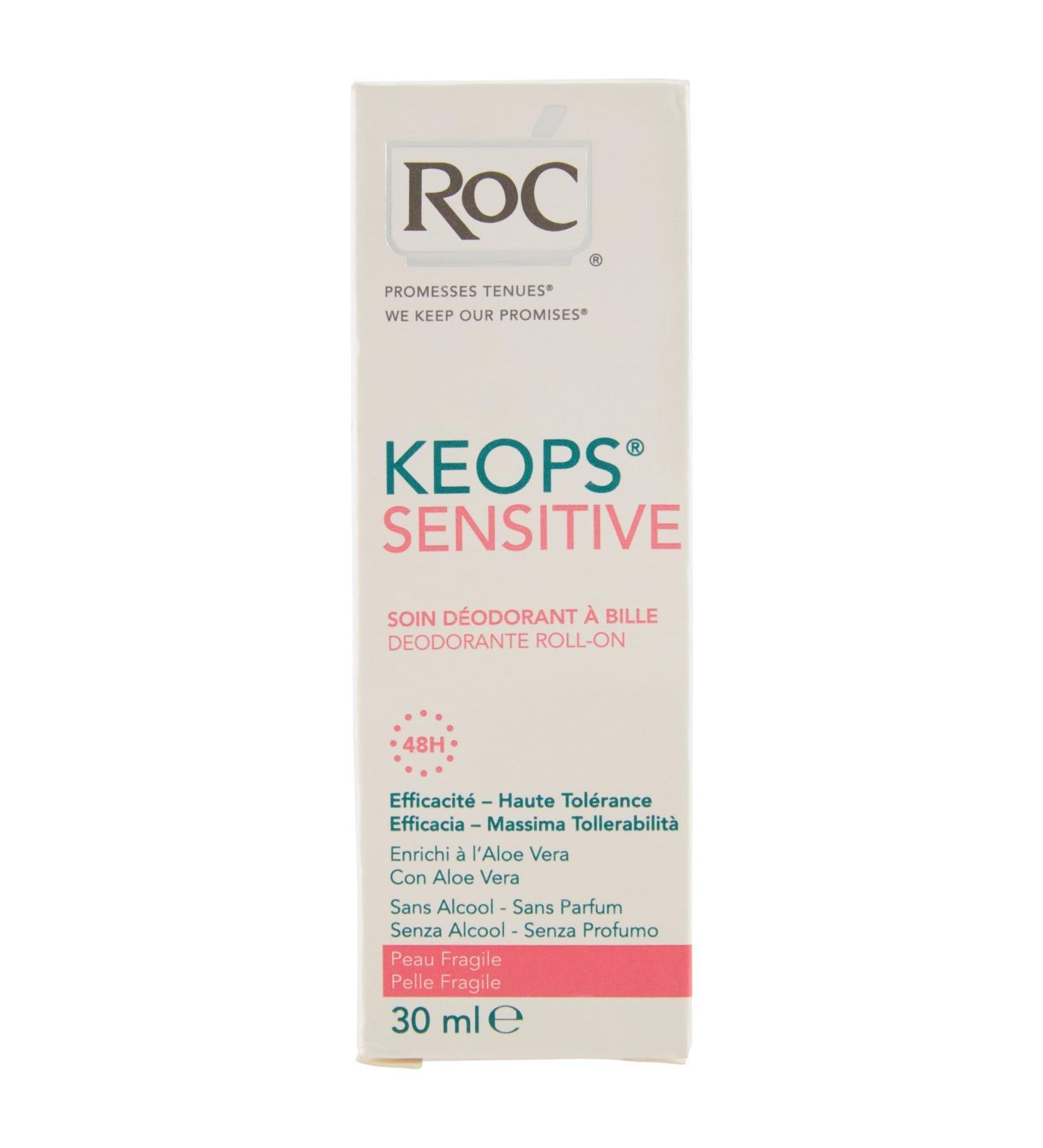 RoC Keops Fragile Skin Care Roll-on 30ml - Gentle Protection for Delicate Skin - Buy Online on GoSupps.com