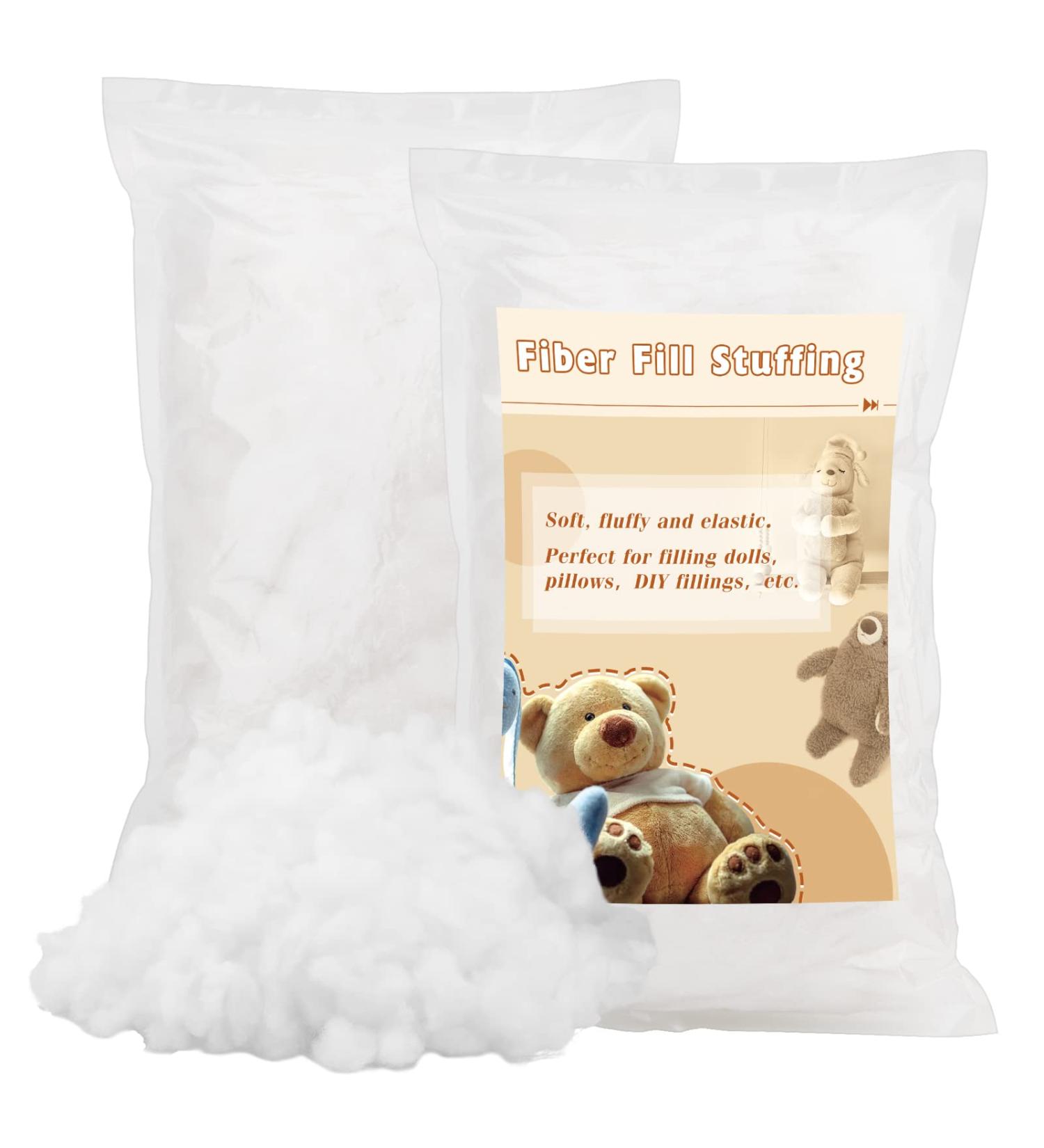 LUNARM 250g Polyester Fiber Fill - Premium White Soft Polyfill Stuffing for Home Decoration, DIY Crafts & Stuffed Toys - 8.82oz - Buy Online on GoSupps.com