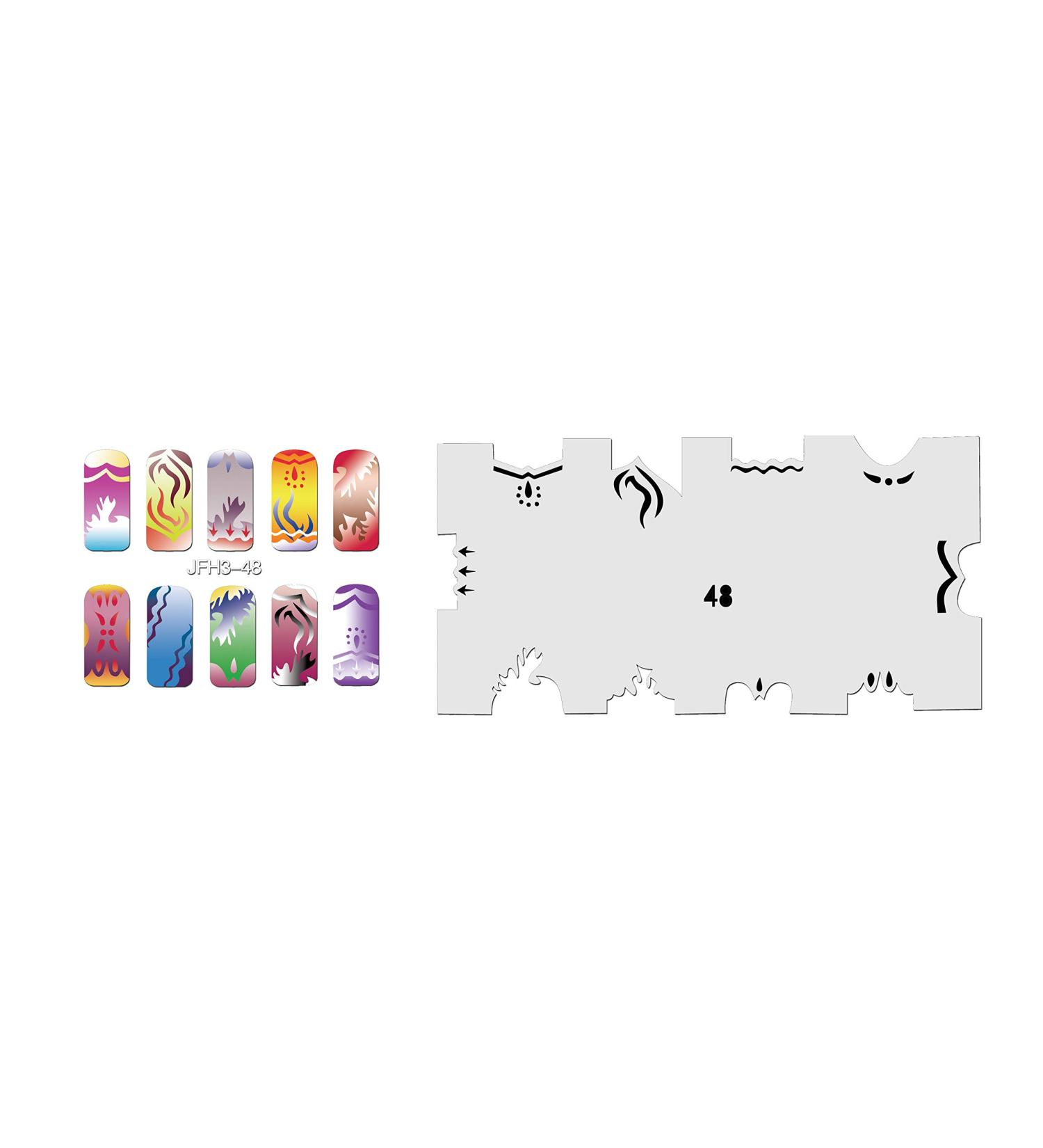 Fingernail stencil (airbrush nail art) Fengda JFH03-048