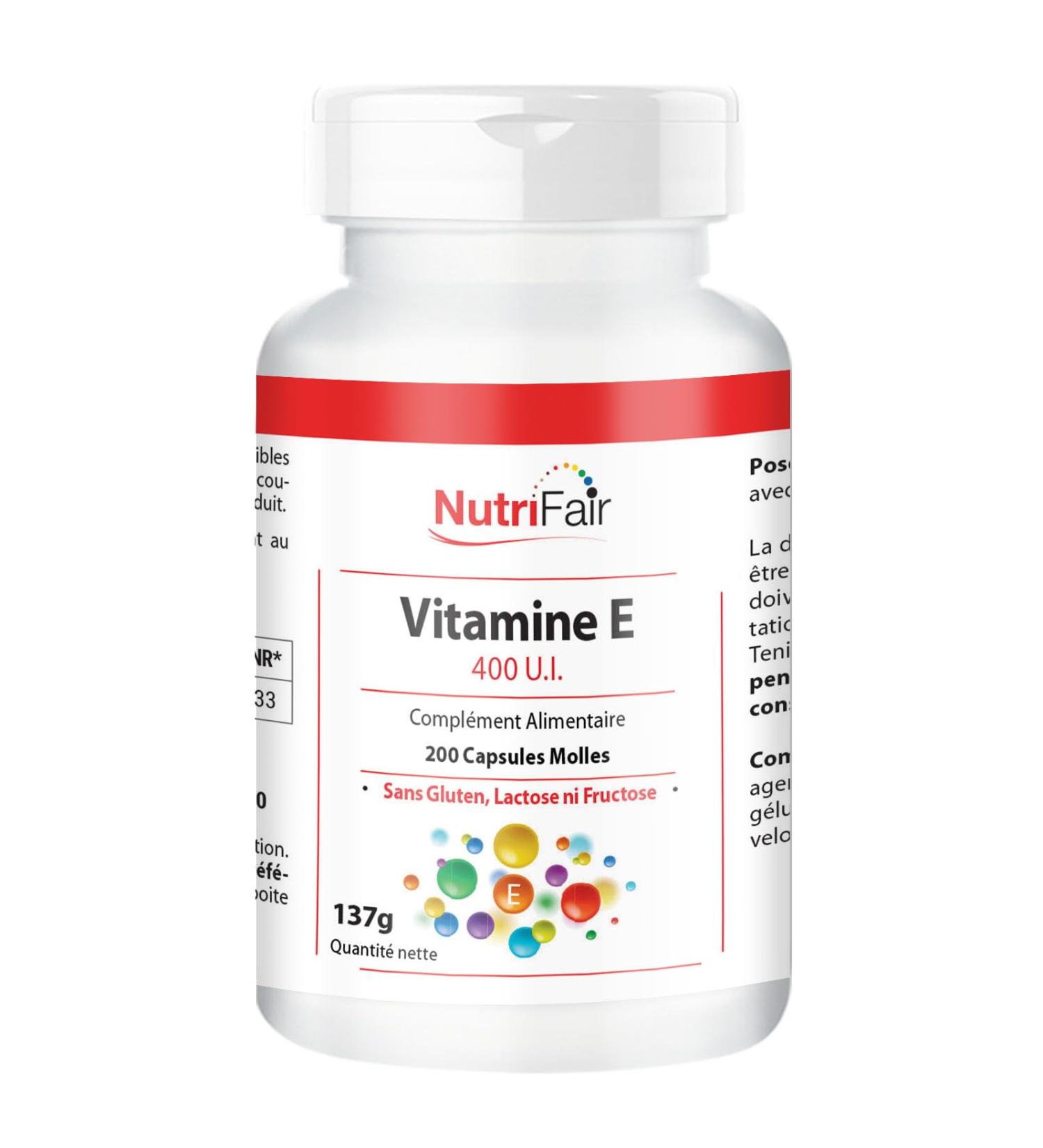Vitamin E 400 I.U. - with 268mg of vitamin E per capsule - 200 soft capsules - high dosed - German production & laboratory te - Buy Online on GoSupps.com