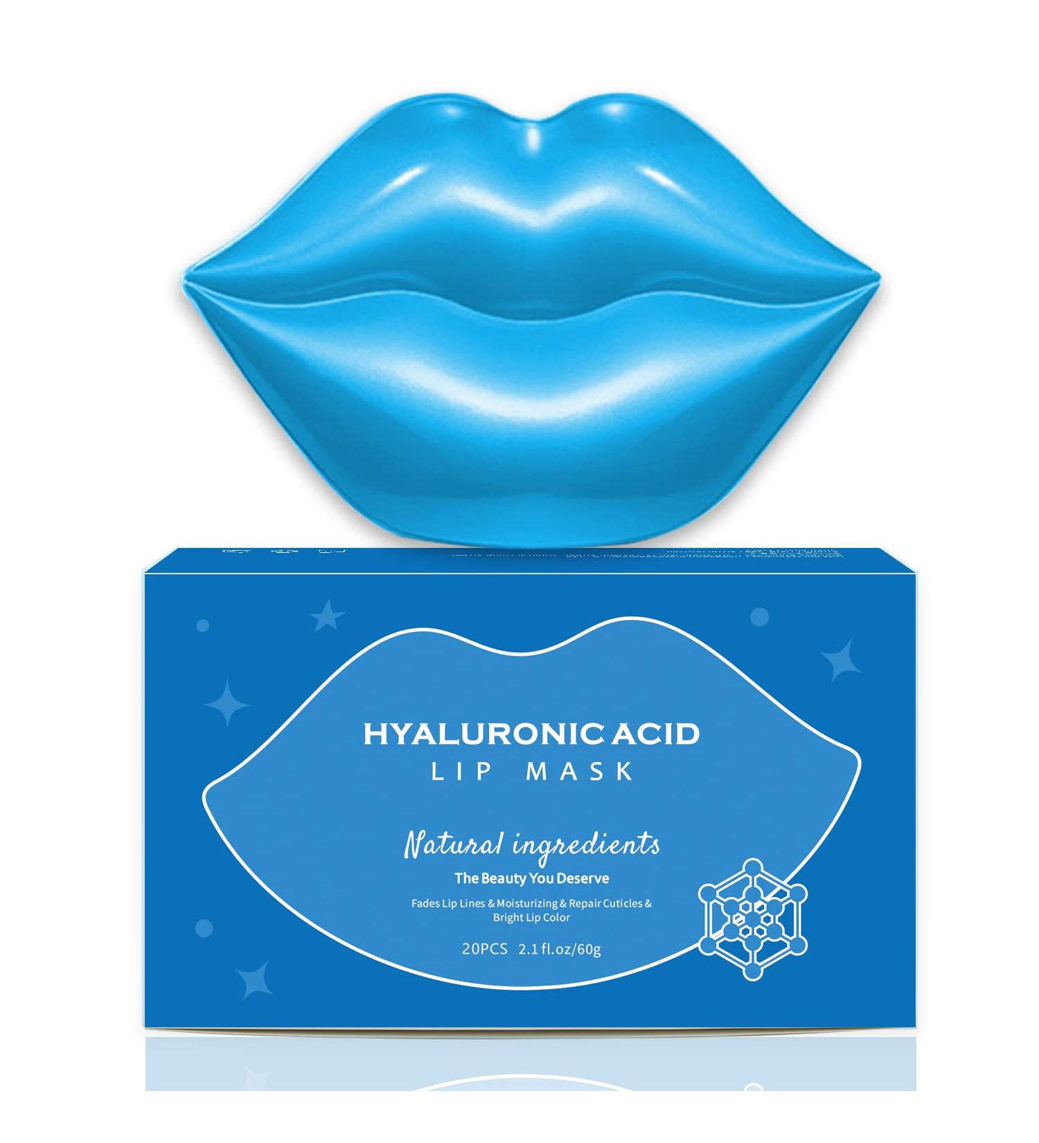 Fasurid Hyaluronic Acid Lip Mask - 20Pcs Moisturizing Gel Treatment for Lip Lines, Plumping, Anti-Wrinkle, and Anti-Aging Care - Includes Dead Skin Removal and Hydration Essence - Buy Online on GoSupps.com