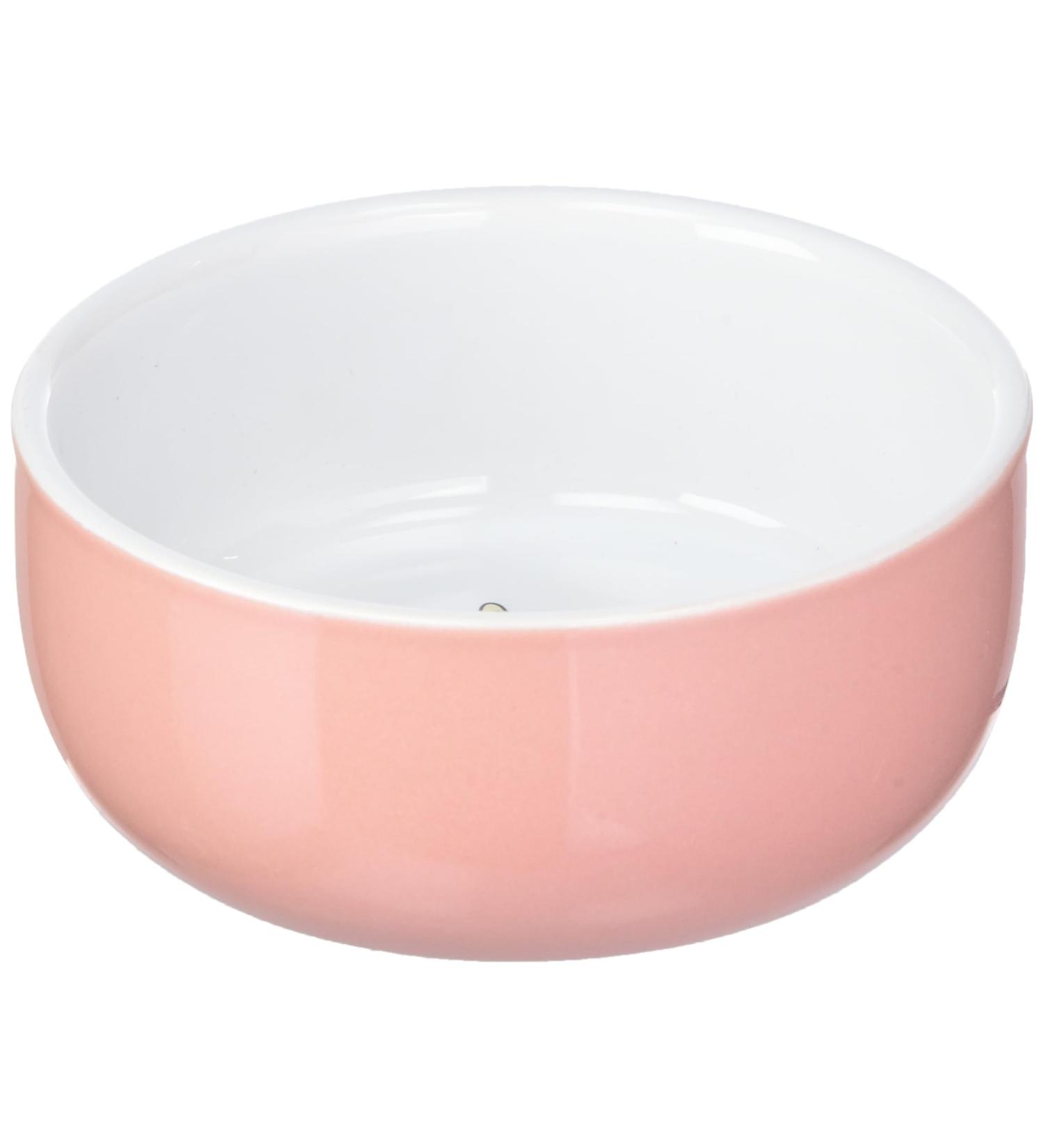 Nobby Rabbit Rodent Ceramic Bowl Diameter 11 cm x 4.5 cm Salmon/White Salmon-white 1 St ck (1er Pack) - Buy Online on GoSupps.com
