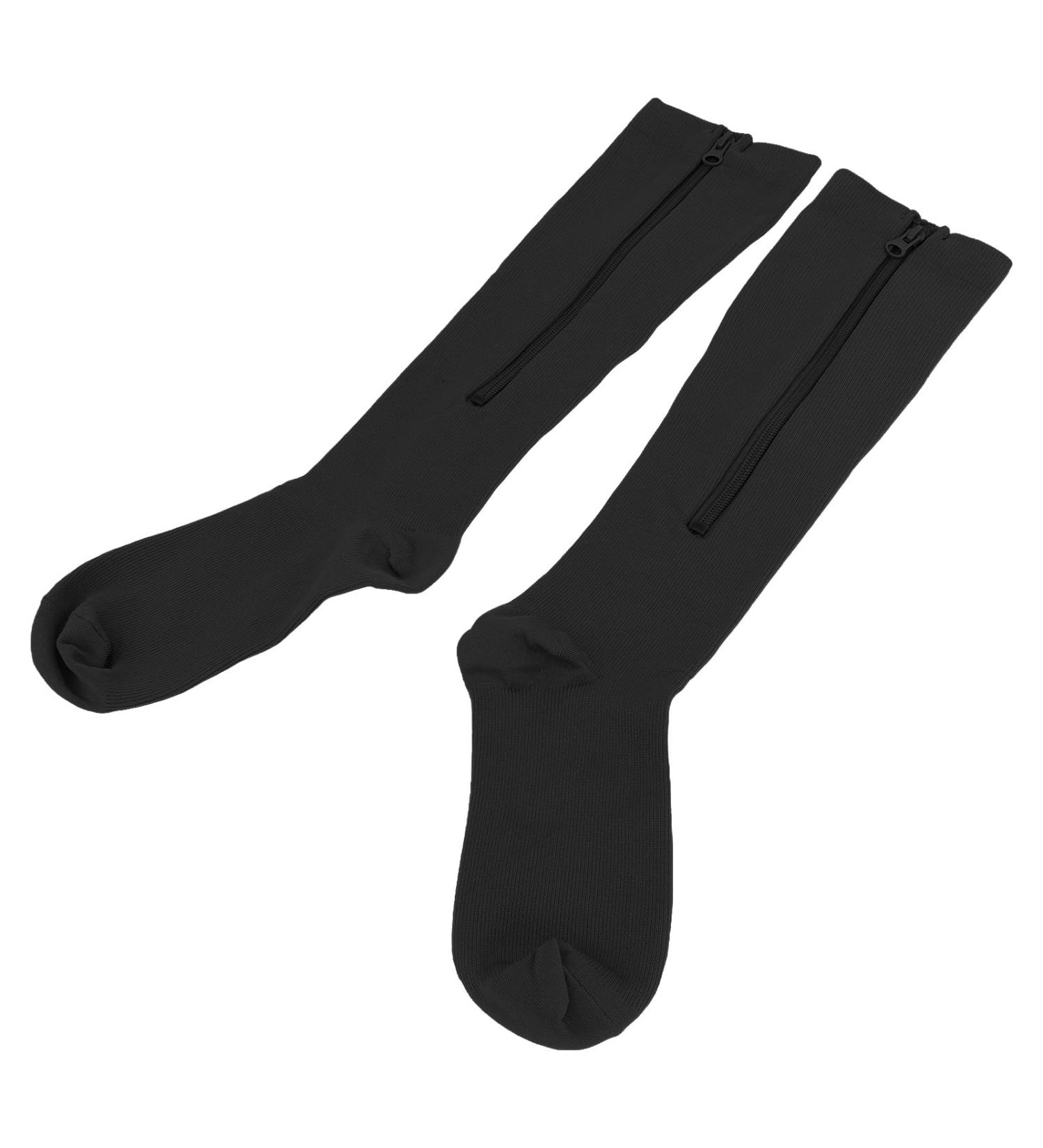 Buy Weikeya Women's Compression Stockings with Zipper - Closed Toe 15-20 mmHg XXL Black | Muscle Regeneration Aid & Fatigue Prevention - Buy Online on GoSupps.com