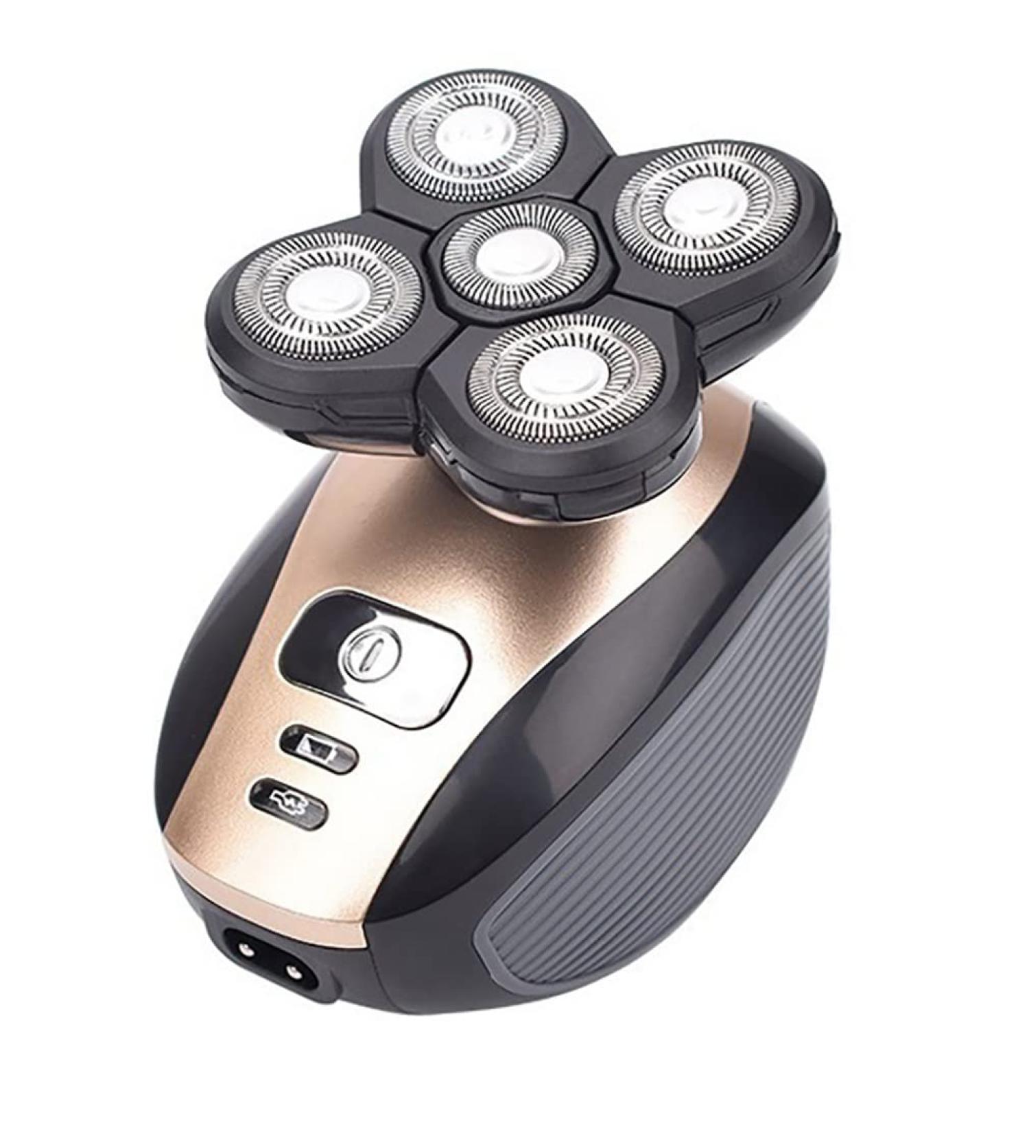 5 in 1 4D Electric Head Shaver for Bald Men - Rechargeable Hair Trimmer Beard & Nose Clipper - Buy Online on GoSupps.com