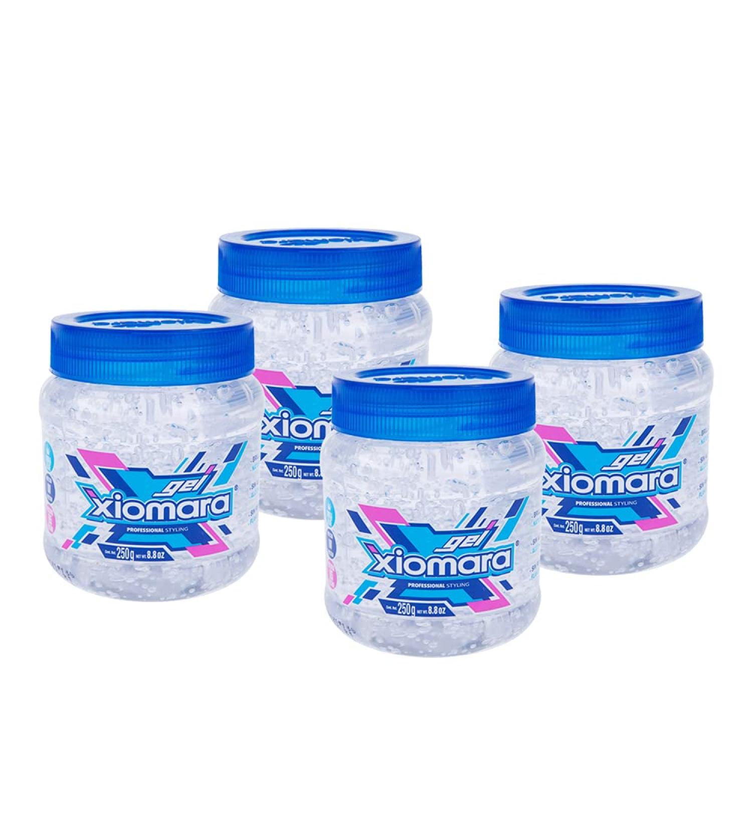 Xiomara Professional Hair Styling Gel - Long-Lasting Hold with Aloe Vera - 4 Pack of 8.80 Oz Jars - Clear Aloe - 35.20 Ounce - Buy Online on GoSupps.com