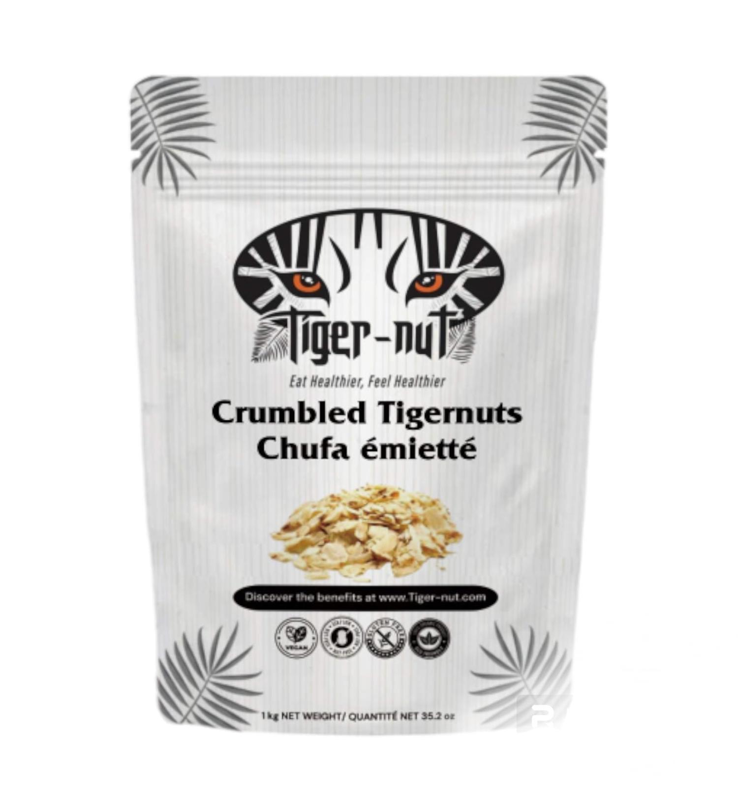 Organic Crumbled Tigernuts Non-GMO Vegan Gluten-Free 1 Kilogram - Buy Online on GoSupps.com