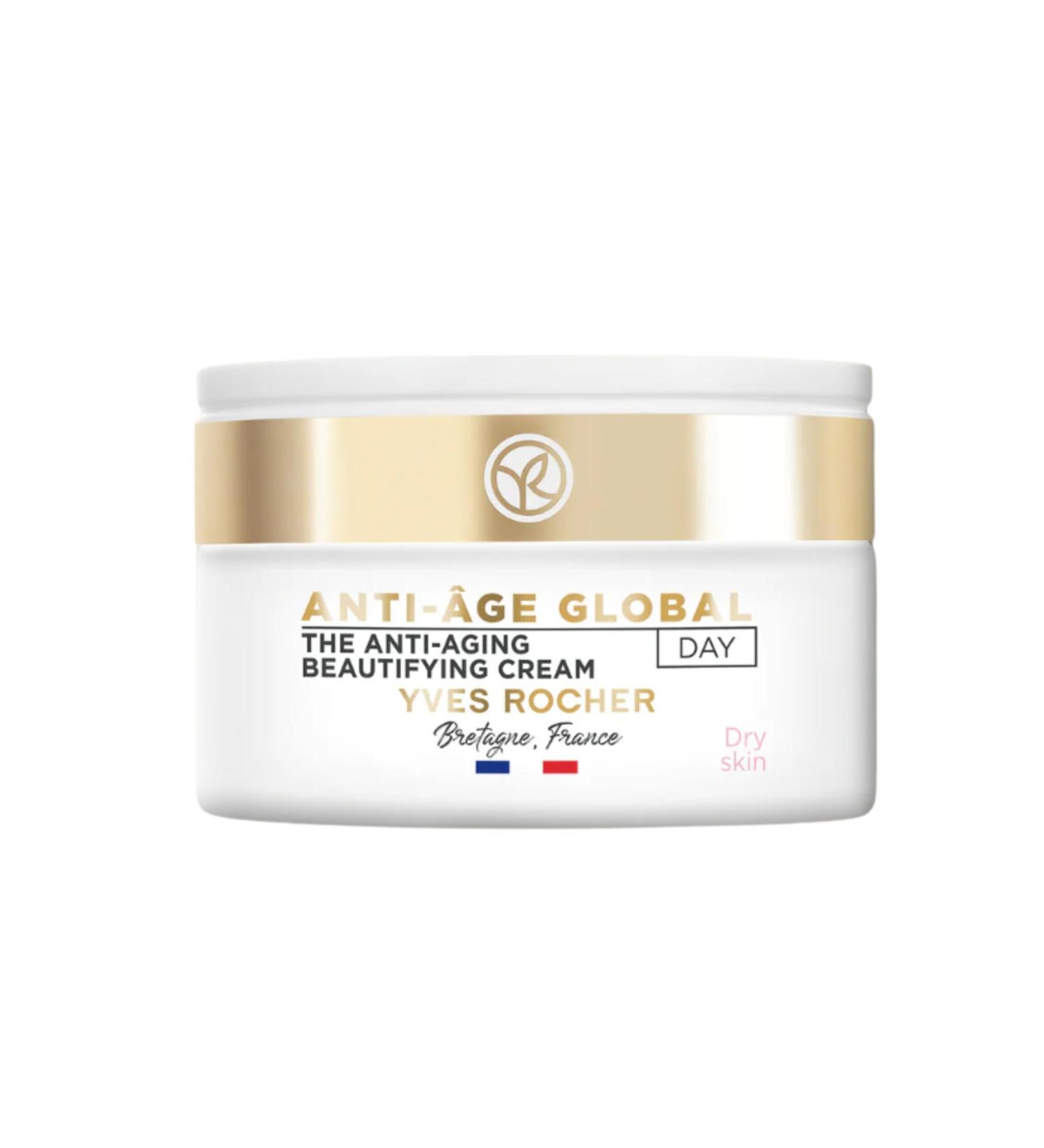 Anti Aging Day Cream - Anti Age Global Beautifying Moisturizer Face Cream for Dry Skin - Nourishing Face Moisturizer for Women w/ Botanical Bud Nectar - Lightweight Non-Greasy Formula (1.6 oz)