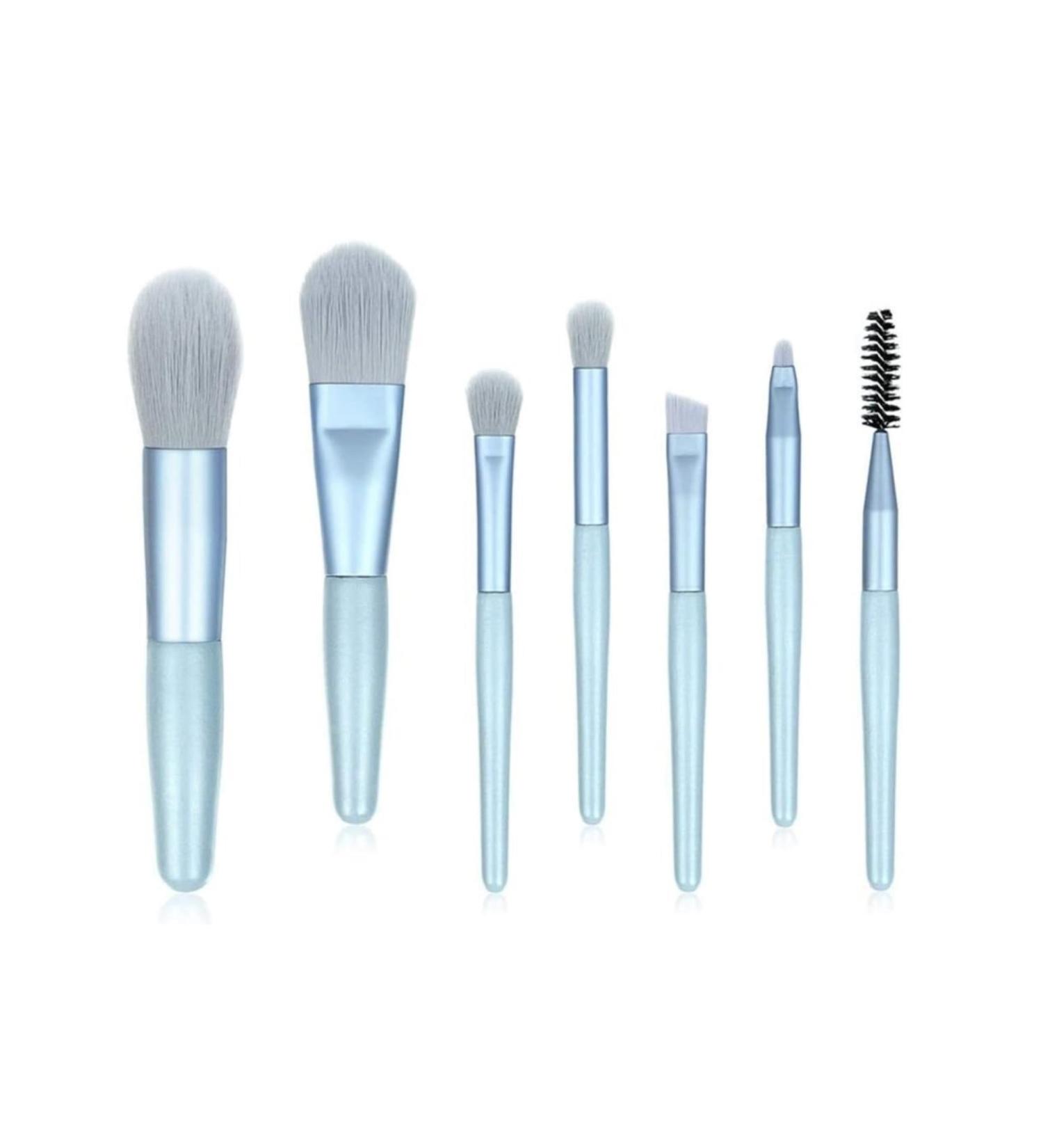 Makeup Brush 7 Pieces Makeup Brushes Set Synthetic Foundation Powder Concealers Eye Shadows Blush Makeup Beauty - Buy Online on GoSupps.com