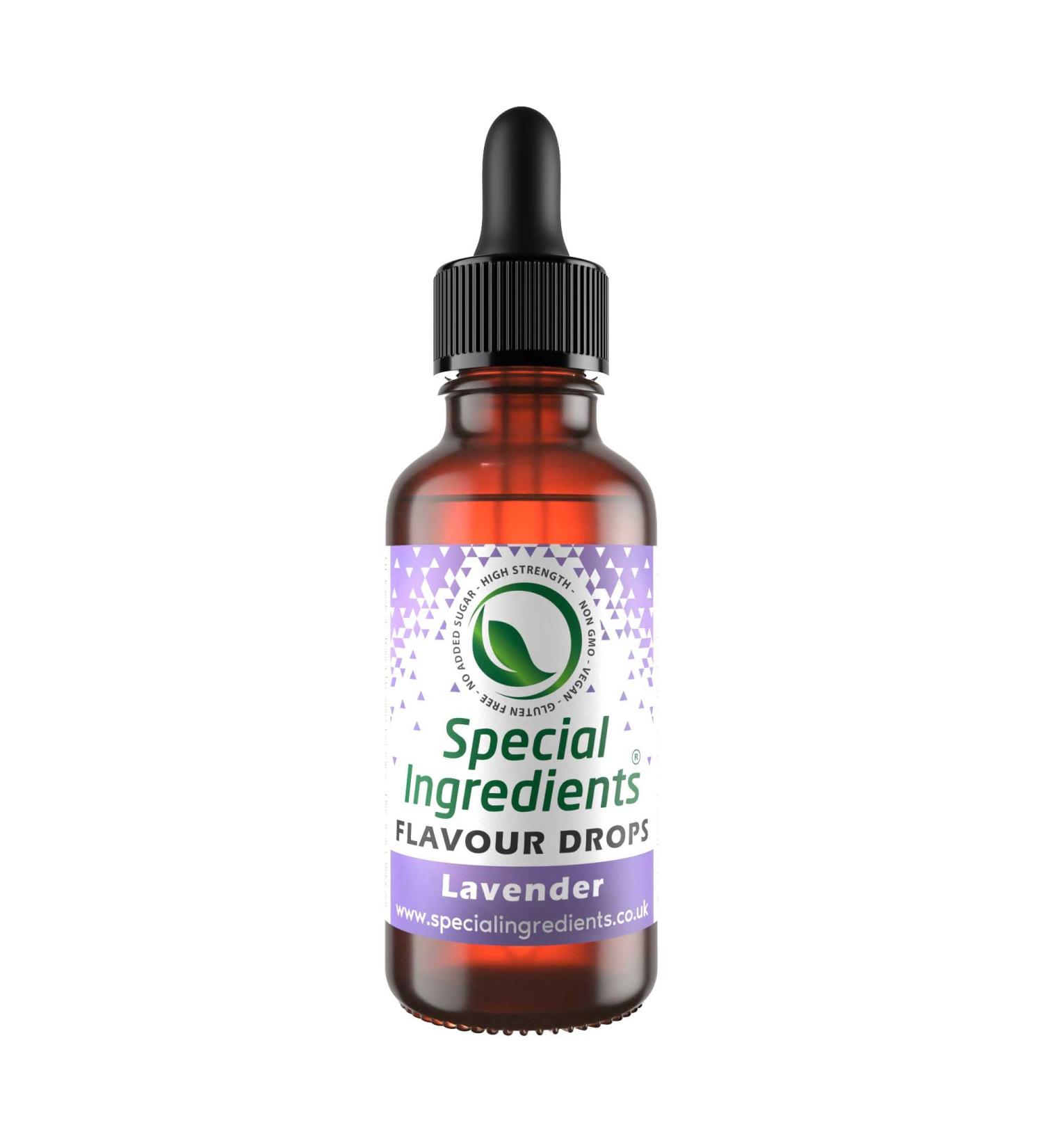 Lavender Flavour Drop 500ml - Highly Concentrated Vegan Food Flavouring | Non GMO & Gluten Free - Buy Online on GoSupps.com