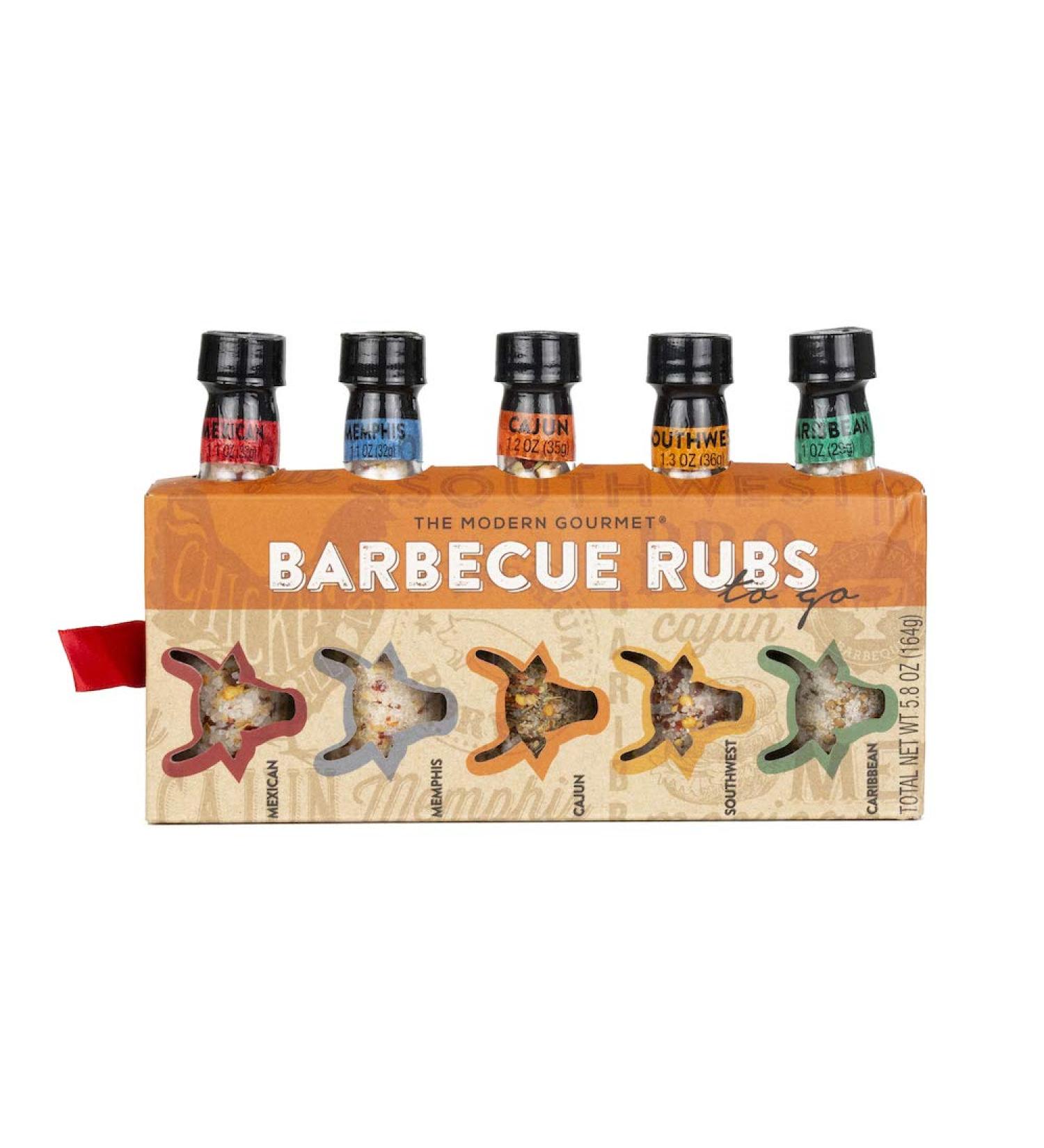 Thoughtfully Gourmet Grill Edition BBQ Rub Gift Set - 5 Unique Rubs: Cajun, Caribbean, Mexican, Southwest, Memphis - Buy Online on GoSupps.com