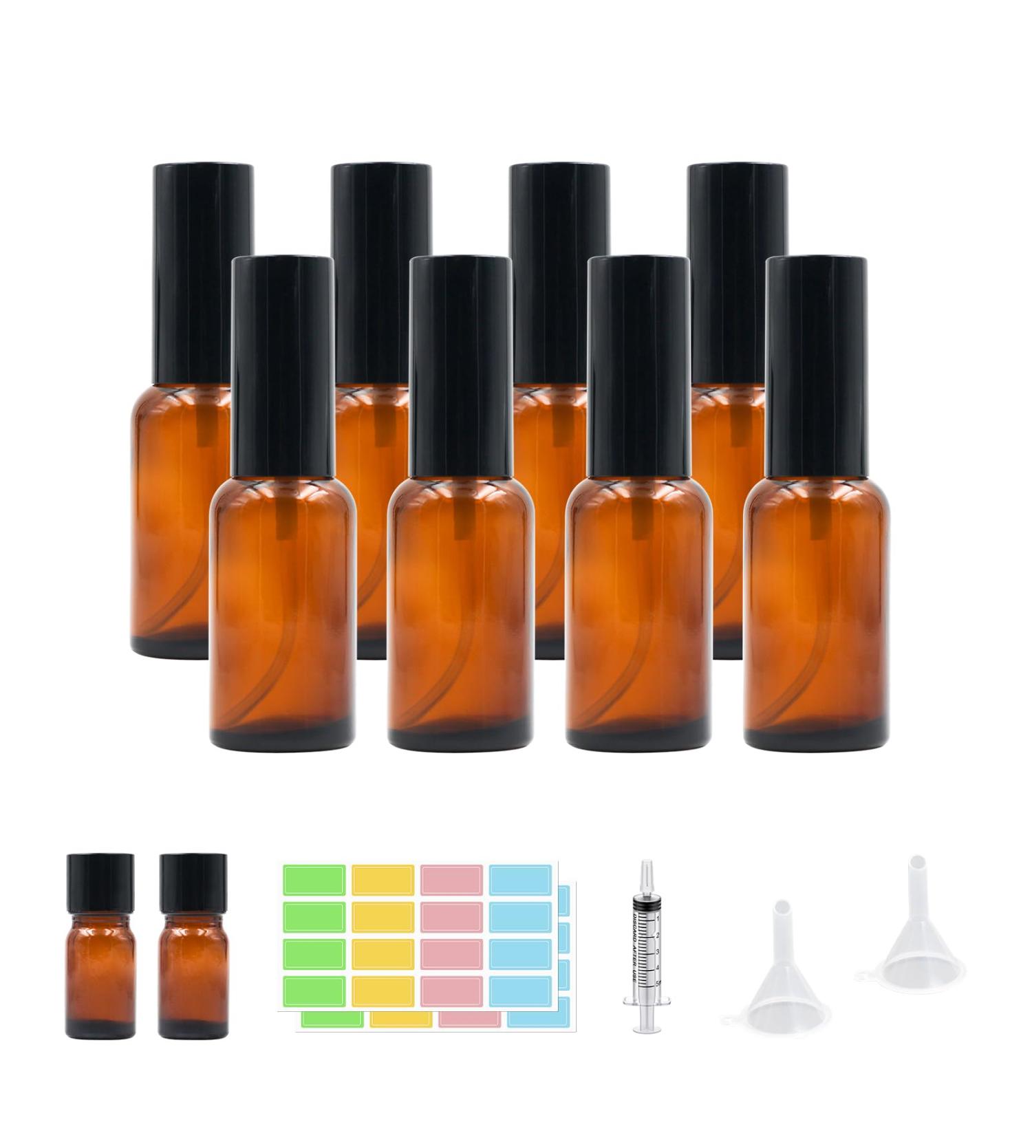 Brown Glass Spray Bottle - UV-Resistant 30ml Atomizer for Essential Oils Cosmetics & Cleaning | Durable & Stylish for Aromatherapy & Massage - Buy Online on GoSupps.com