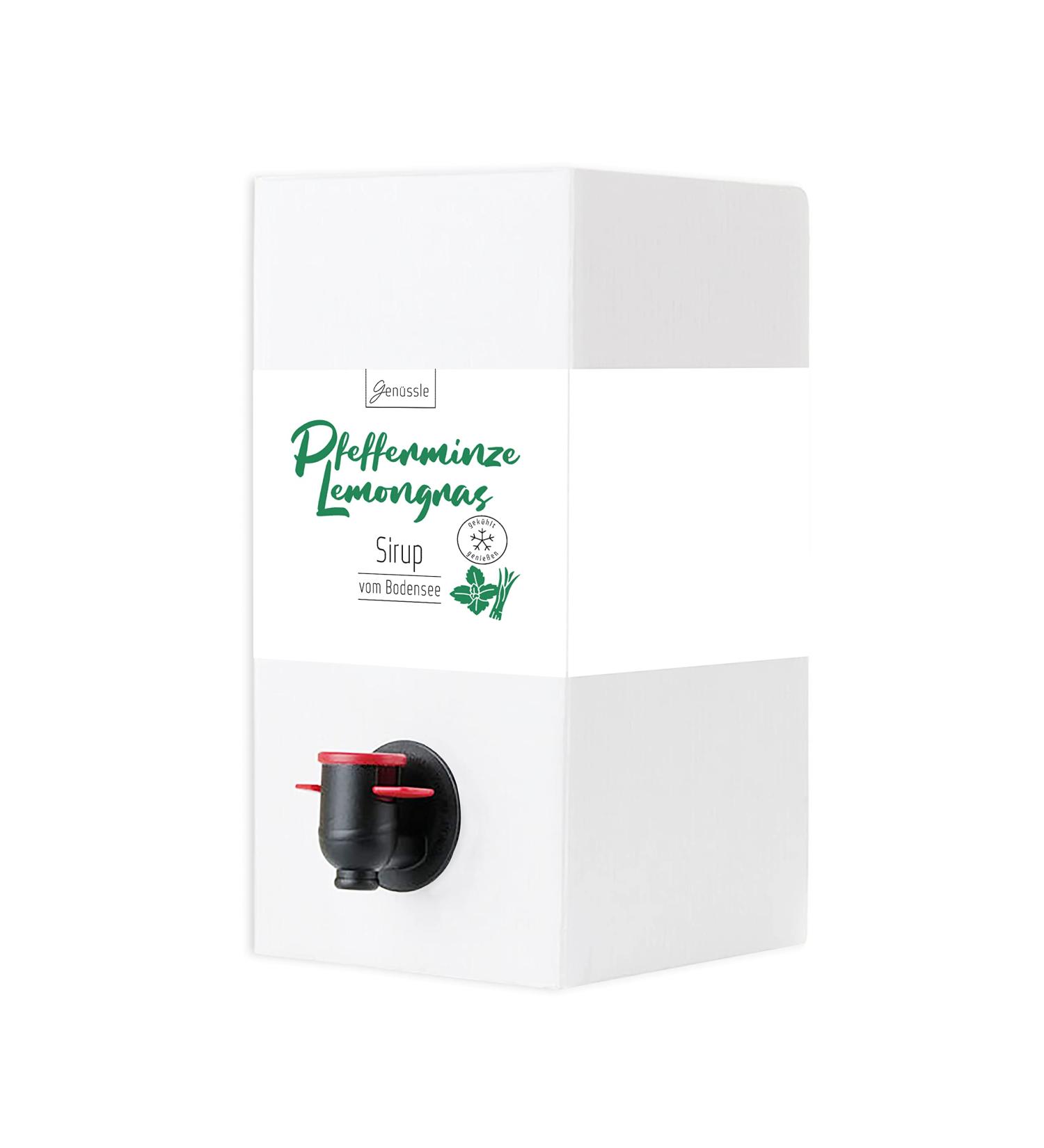 Organic Peppermint & Lemongrass Syrup 3L Lemongrass & Peppermint Flavour Lake Syrup Enjoy Syrup For Hot Days For Cold Days