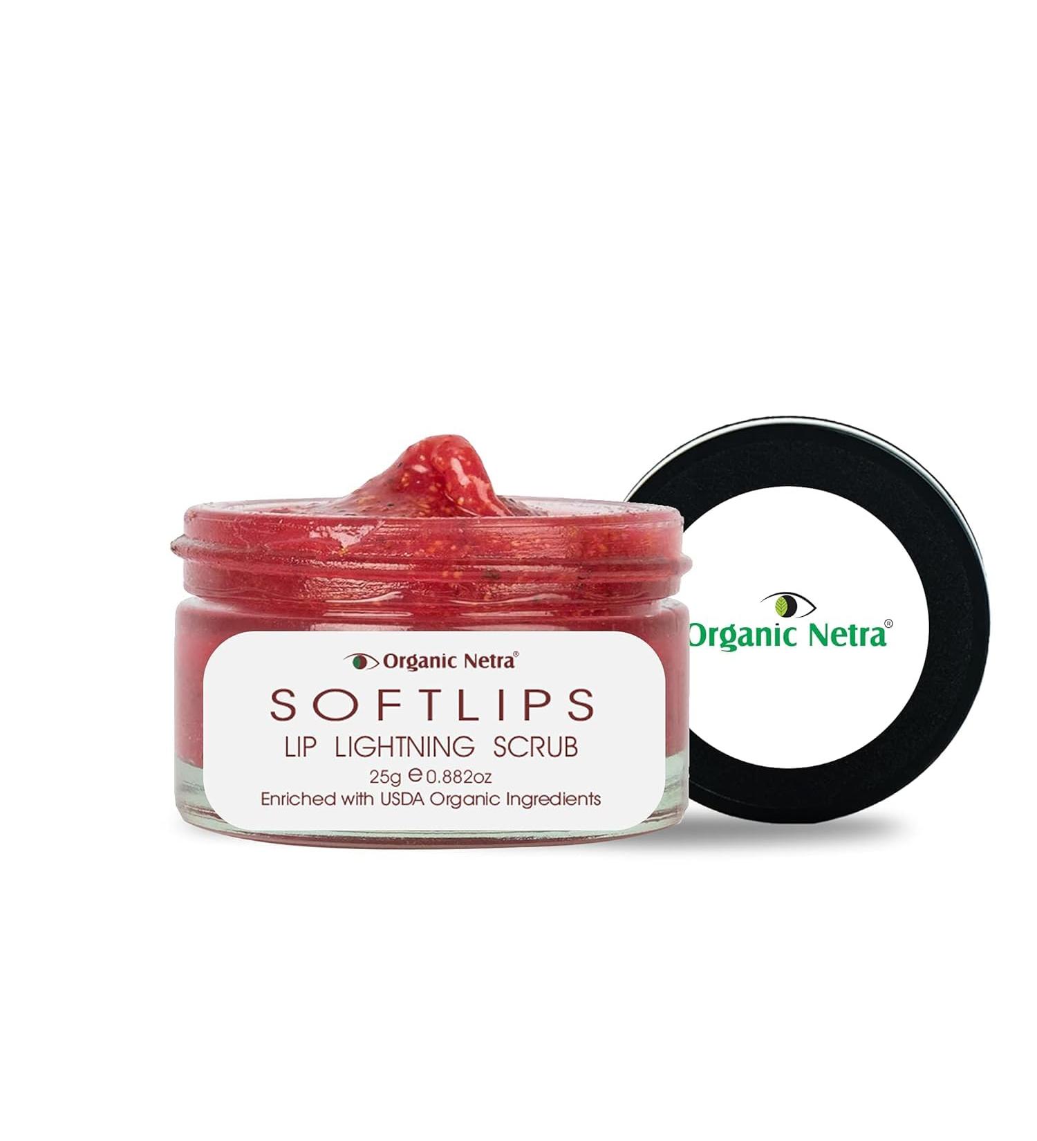 Buy Lip Lightning Scrub | Softens & Brightens Lips | Natural & Organic | 25gm - Moisturizes Dry & Chapped Lips - Buy Online on GoSupps.com