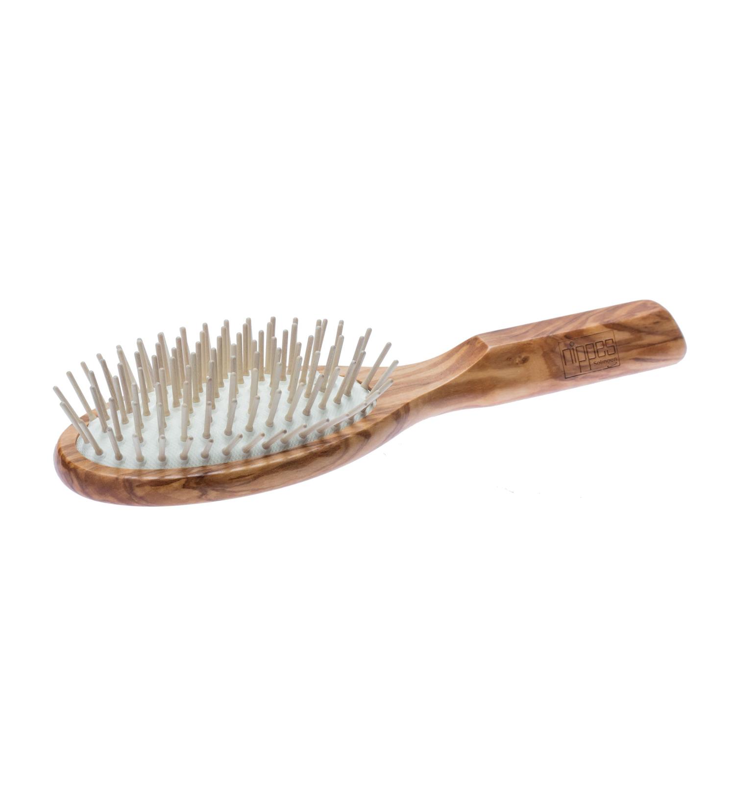 Nippes Solingen Olivia Pneumatic Hairbrush | Olive Wood Handle | Gentle on Hair | Minimizes Breakage | International Shipping Available - Buy Online on GoSupps.com