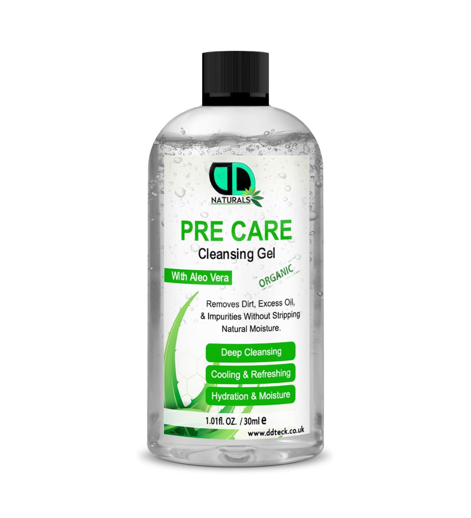 DD teck Pre-Care Cleansing Gel - Daily Face Wash for Dry and Sensitive Skin - Gentle Face Wash - Removes Excess Oil Soft Skin - Moisturizing Soothing Anti-Acne and