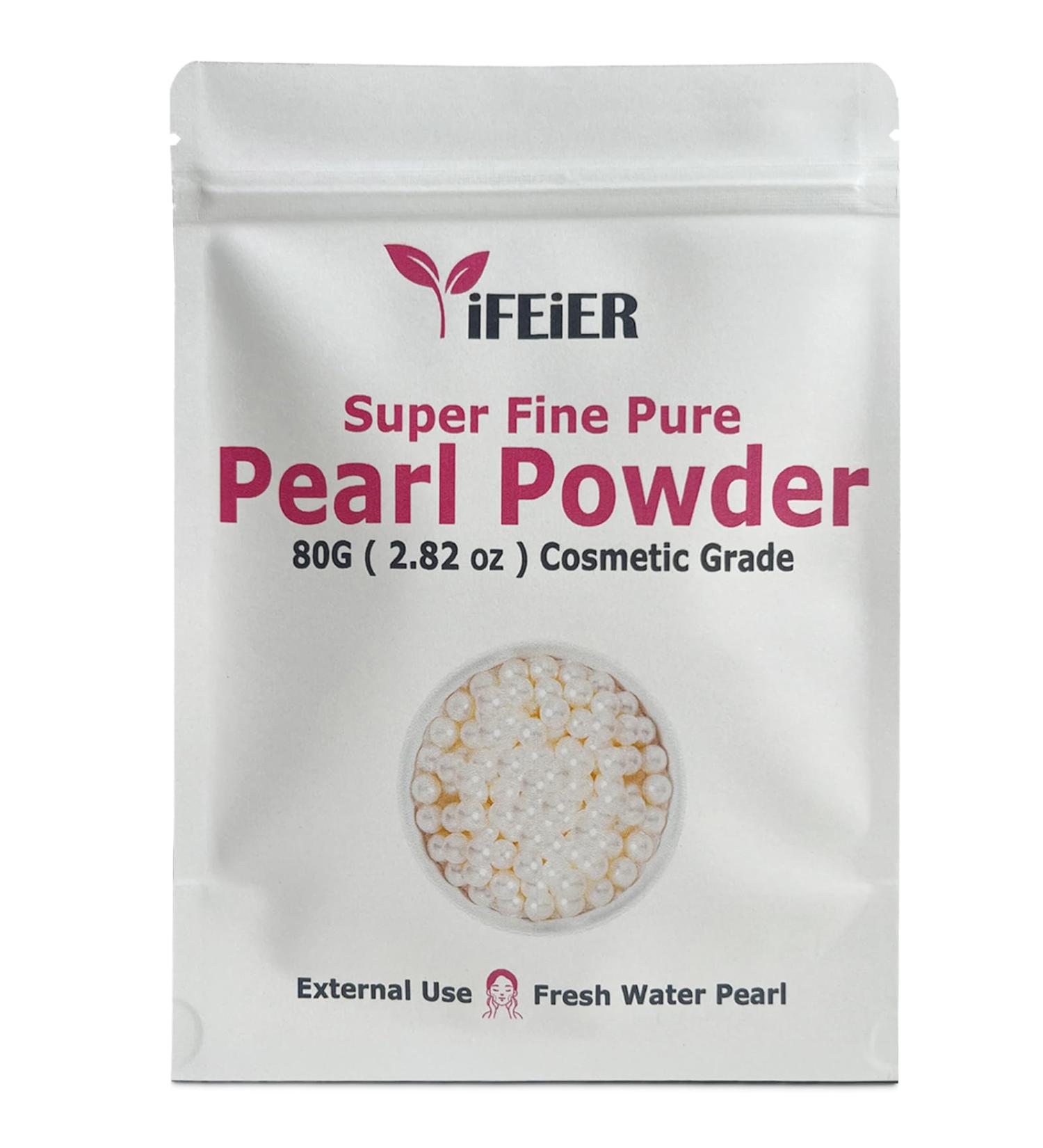 Pure Freshwater Pearl Powder for Skincare - 80g SuperFine Organic Powder for DIY Lotions Creams Serums & Face Masks - Buy Online on GoSupps.com