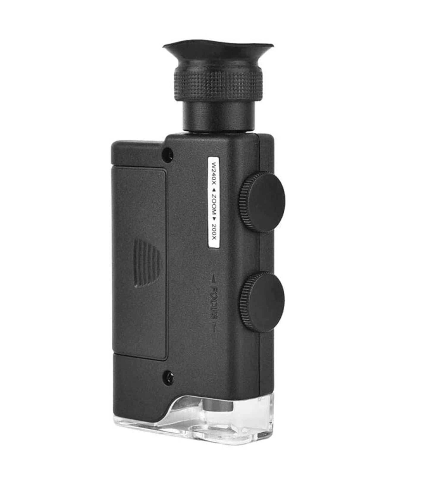 Lightweight Magnifying Glass 200/240 Times High-Definition Magnifying Glass with Light for Identification of Porcelain Coins and Antiques Lofty Ambition - Buy Online on GoSupps.com