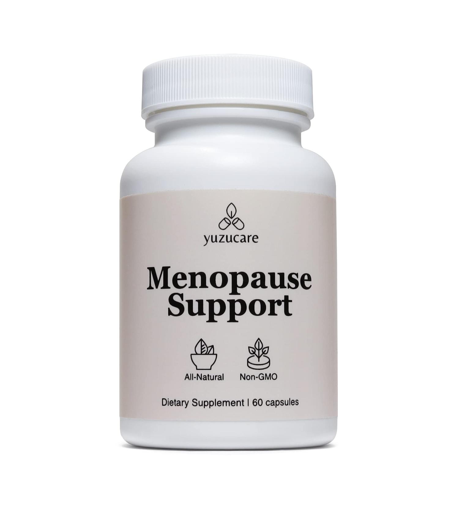 Yuzucare Menopause Support Supplements for Night Sweat & Hot Flash Relief - Hormone Balance for Women - All-Natural & Non-GMO - 60 Veggie Capsules - Buy Online on GoSupps.com