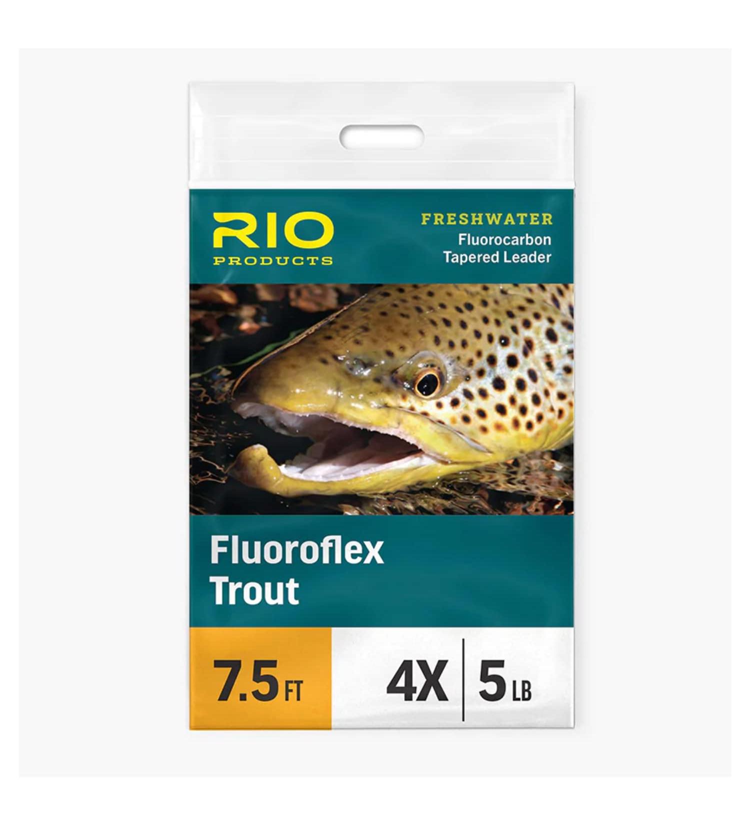 Rio Fly Fishing Fluoroflex Trout Leader 9ft - 6X - 3 Pack - Buy Online on GoSupps.com