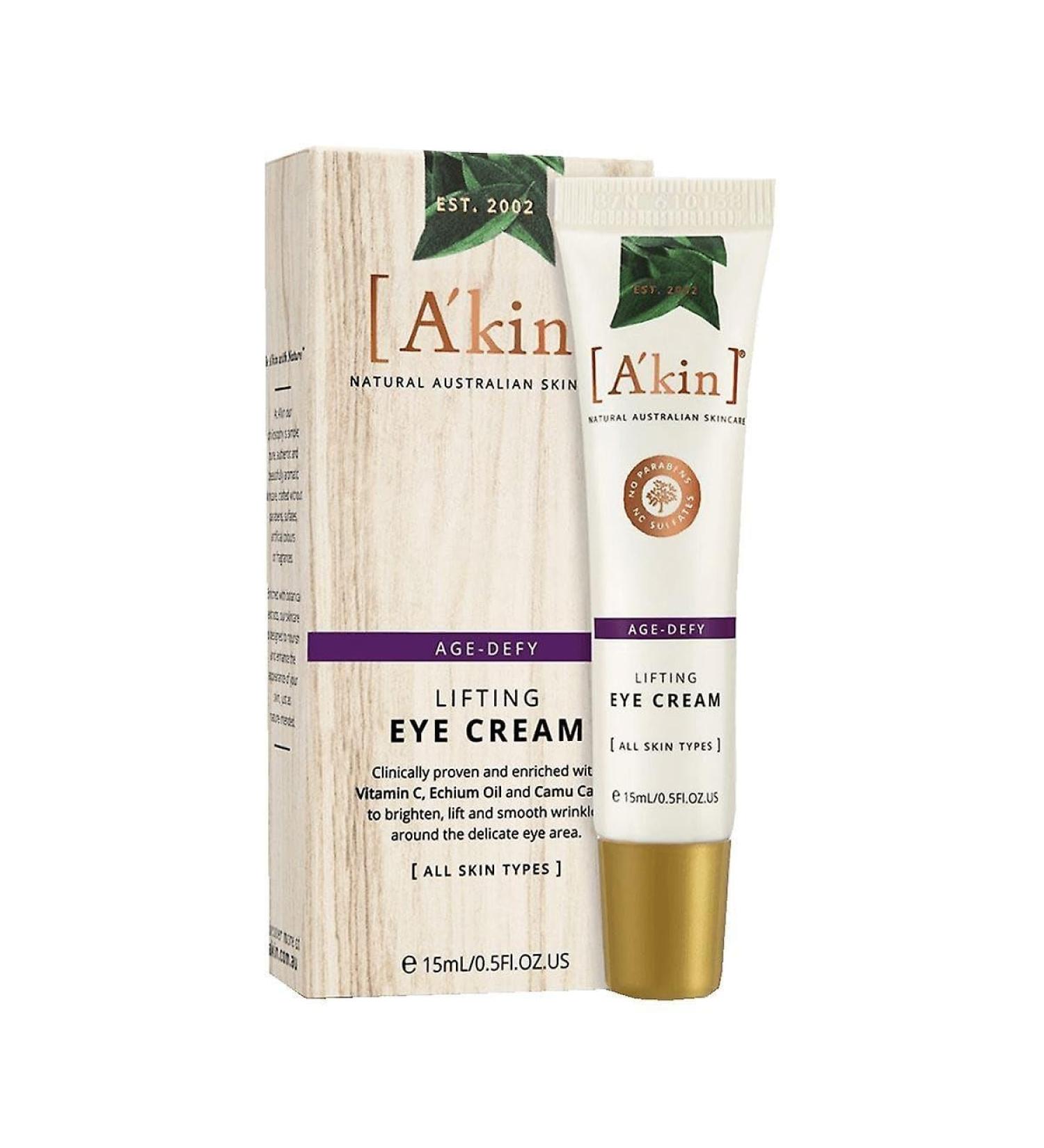 A'kin Age-Defy Lifting Eye Cream 15 ml - Buy Online on GoSupps.com