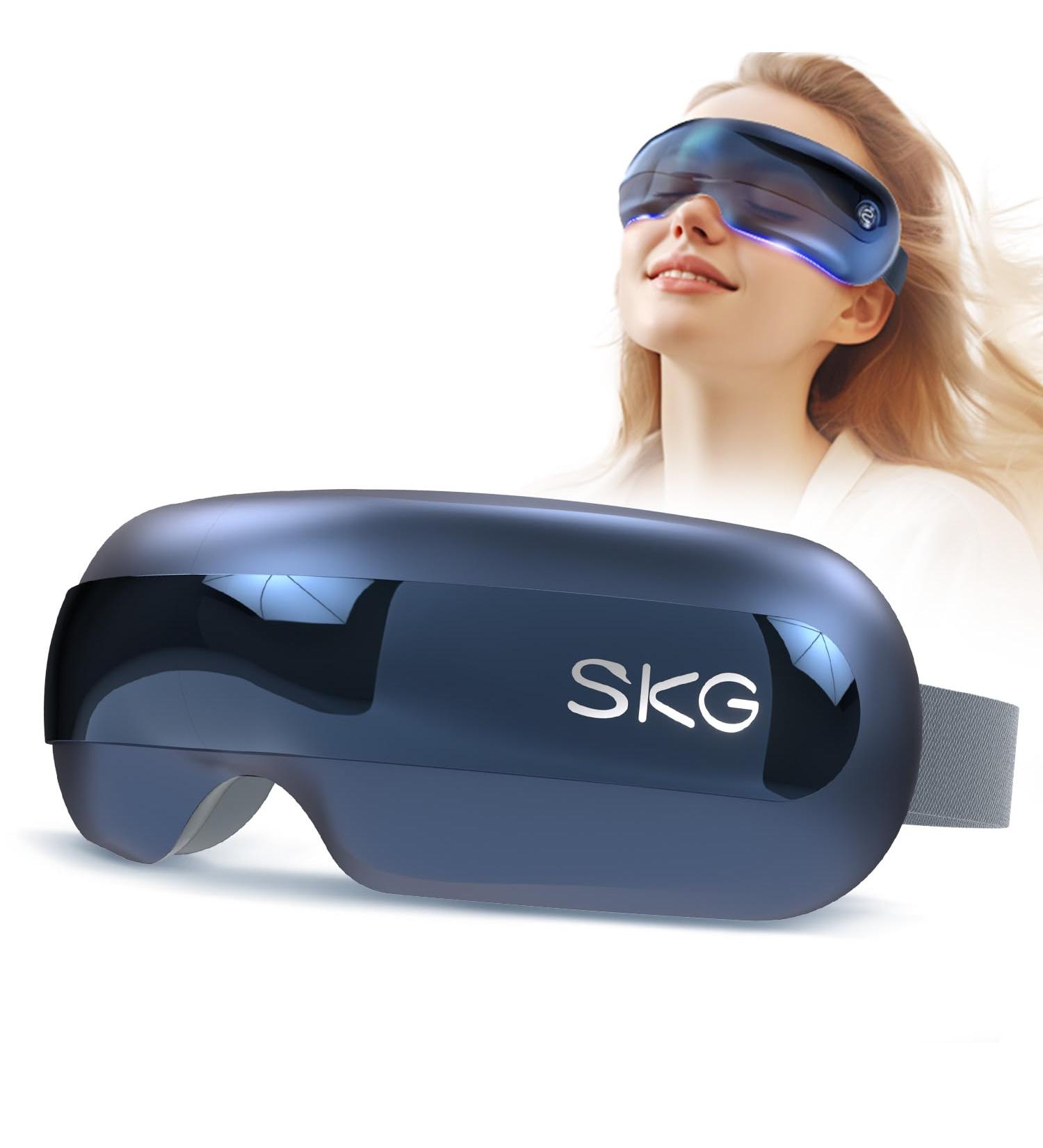 Buy SKG E3 PRO Eye Massager with Heat | Bluetooth & Music for Migraine Relief | Soothing Eye Care | Ideal Gift for Men & Women - Buy Online on GoSupps.com