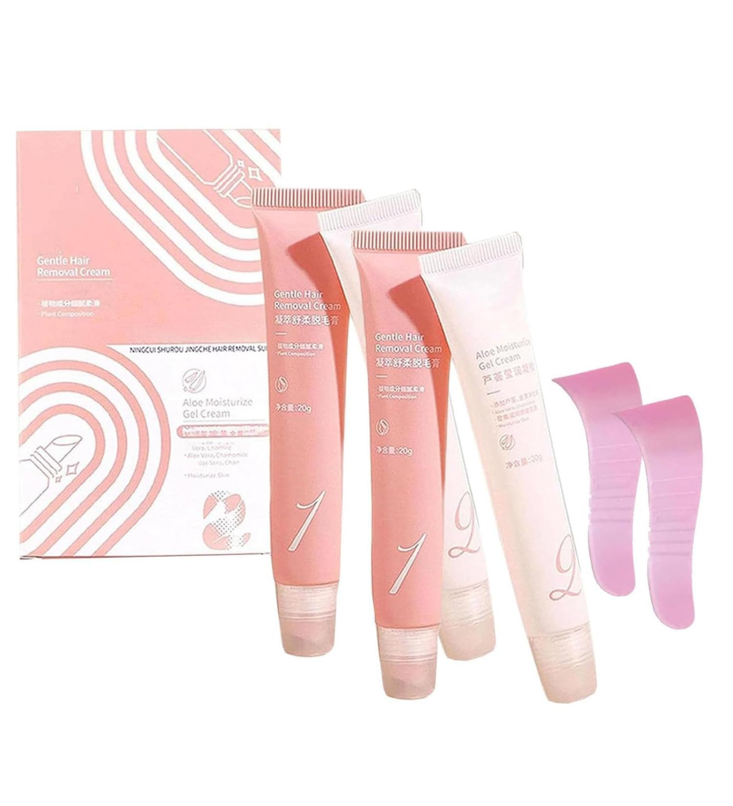 Facial Hair Removal Cream Kit Cr me D pilatoire Douce Et Apaisante Pour Les Femmes Pour La L vre Sup rieure Le Menton Et Le Visage Cr me D pilatoire Rapide Et Indolore Pour Le Visage (2) - Buy Online on GoSupps.com