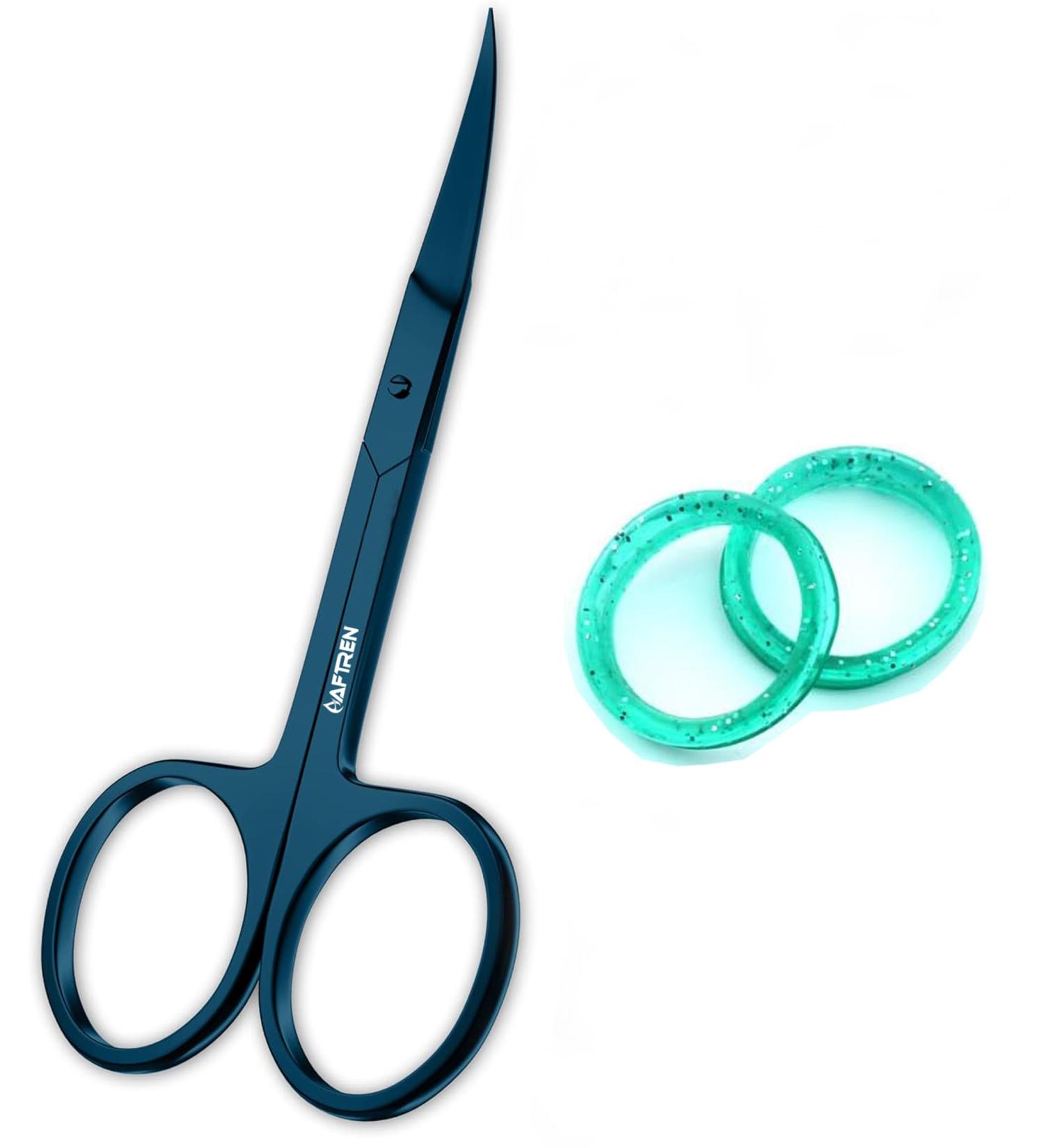 Nail Scissors Toenail Scissors Mustache Face Nose Ears Hair Care Beauty Cuticle Scissors Manicure Pedicure Sharp Curved Blades Professional Scissors for Men Women 3.7 - Buy Online on GoSupps.com
