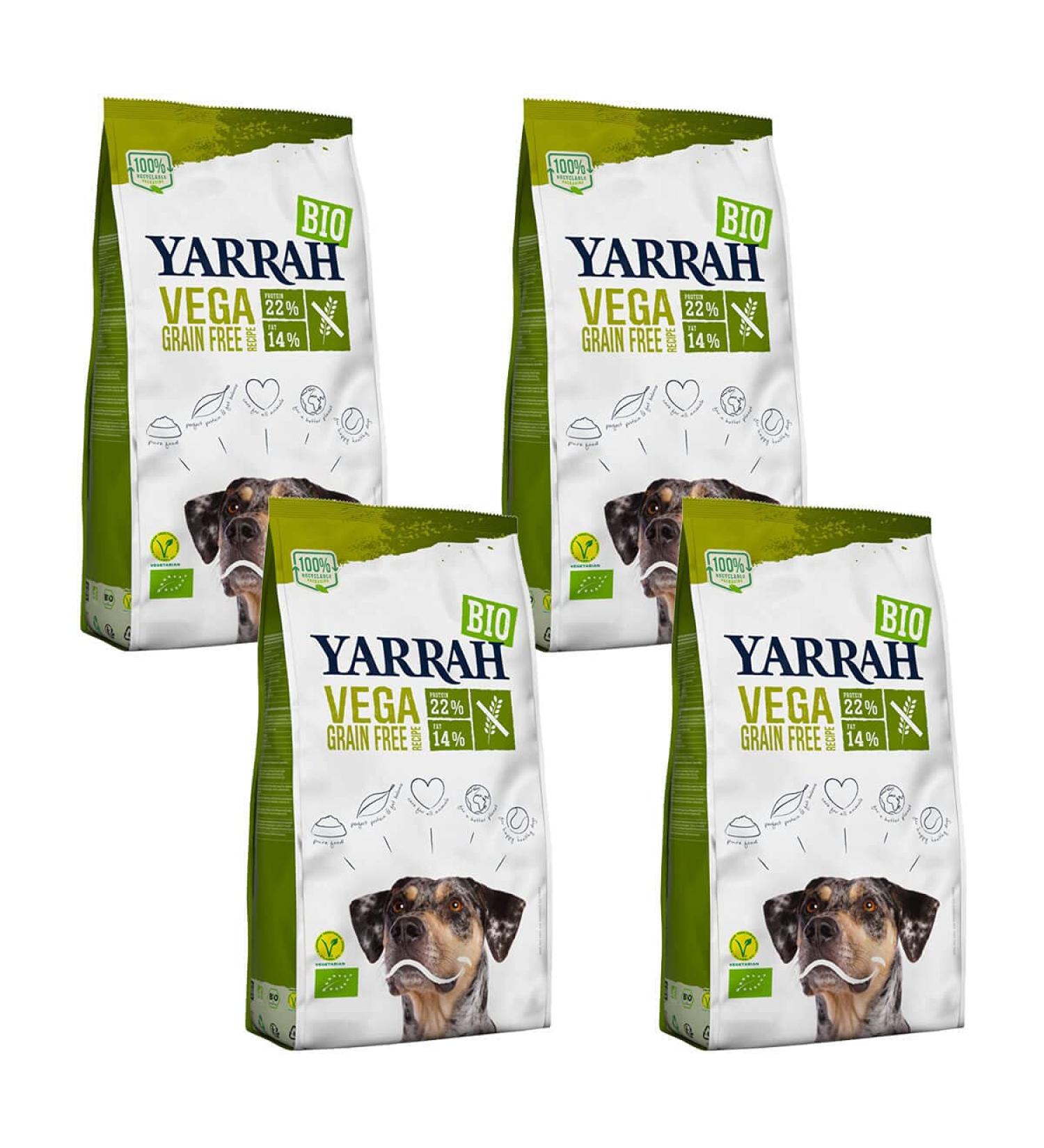 Yarrah - Organic Grain Free Vegetarian Dry Dog Food - 2kg - Pack of 4