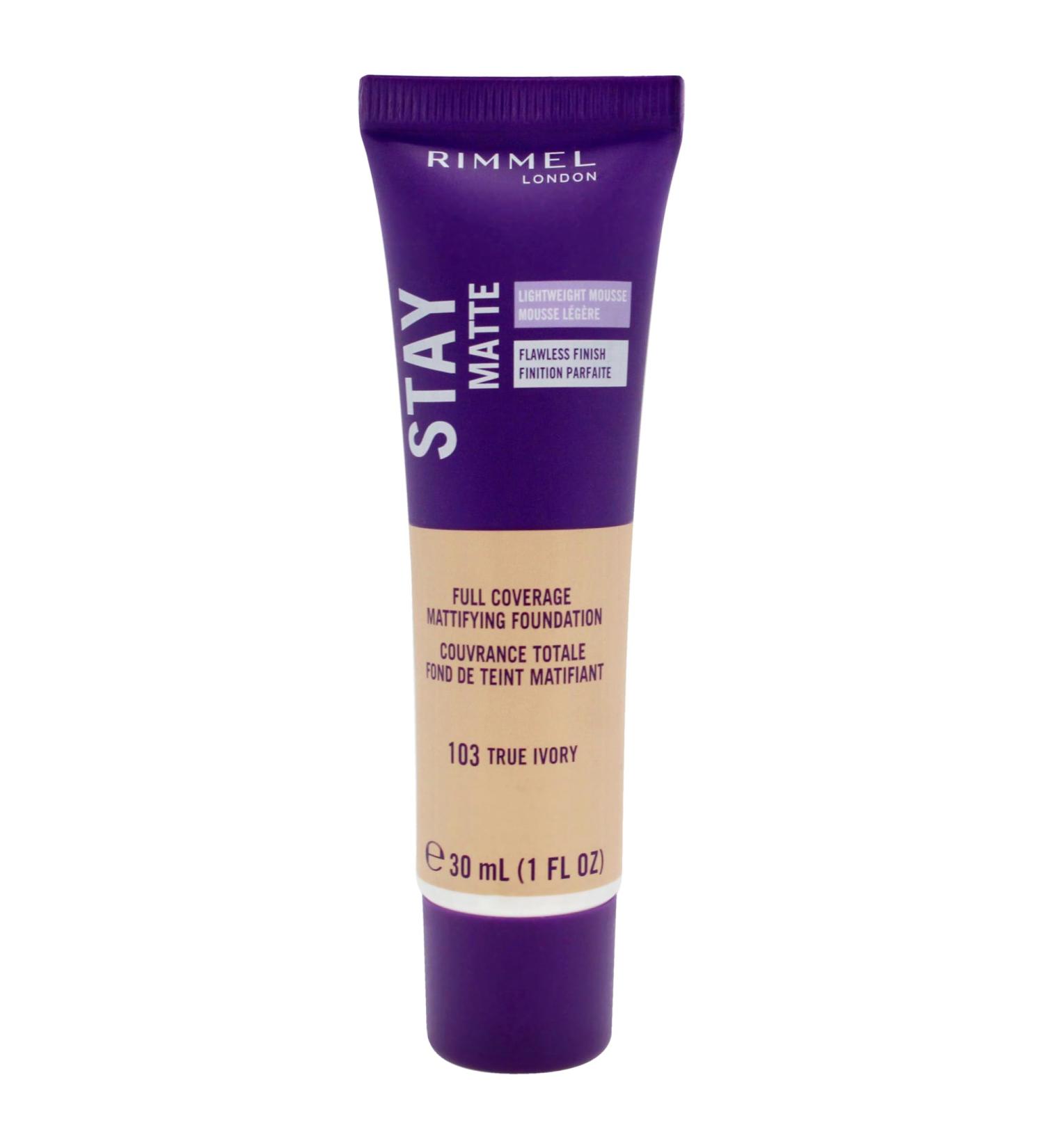 Rimmel Stay matte Liquid Foam Foundation True Ivory 103 30 ml - Buy Online on GoSupps.com