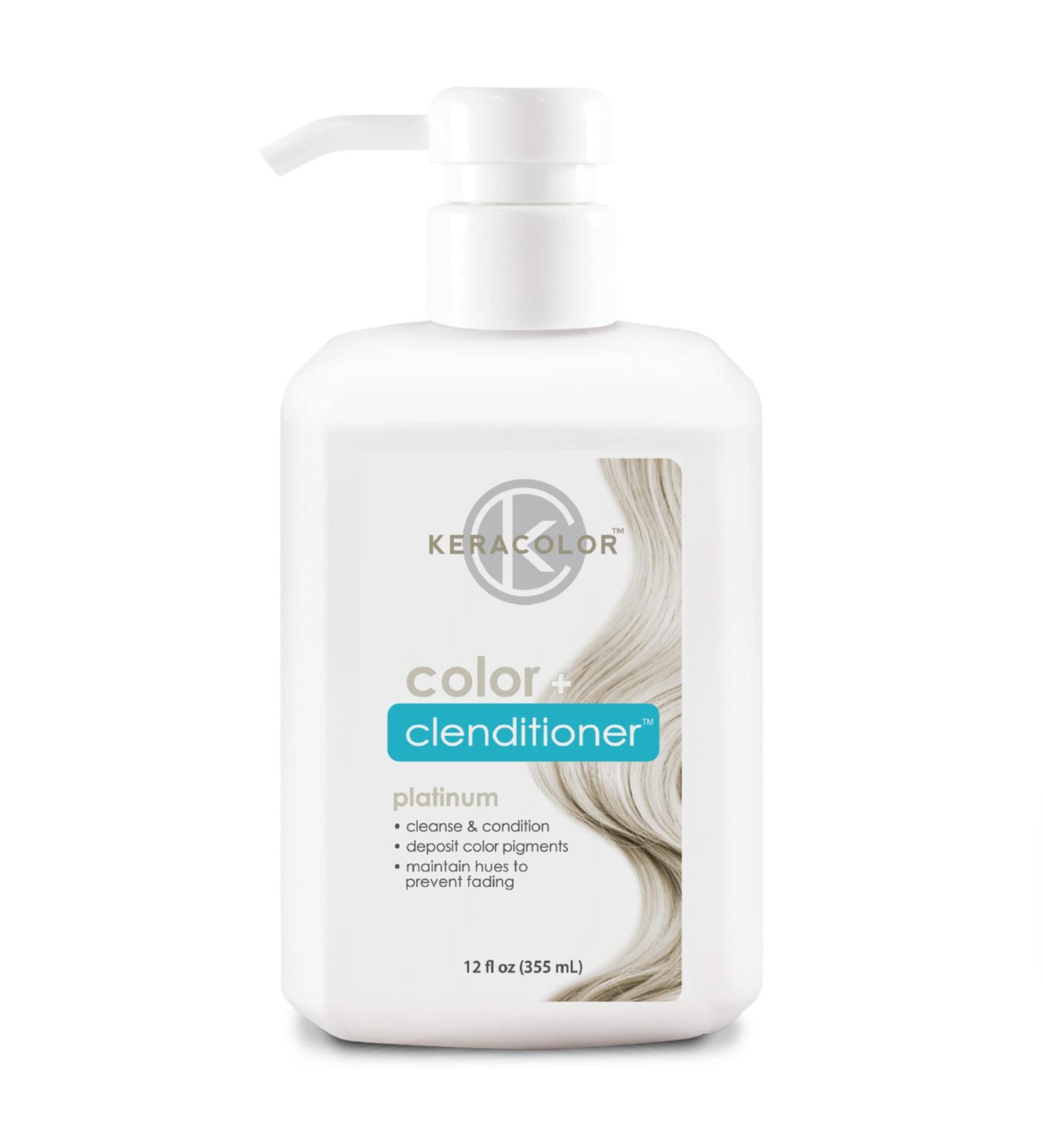 Keracolor Clenditioner - Semi Permanent Hair Dye & Color Depositing Conditioner | Cruelty-free | 12 Fl Oz | Platinum - Buy Online on GoSupps.com