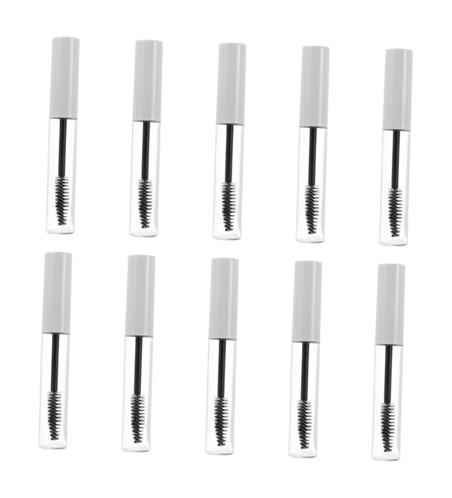 Didiseaon 20 Pcs Eyelash Tube Mascara Bottles Cosmetic Empty Eyeliner Tubes Clear Round Tubing White Plastic - Buy Online on GoSupps.com