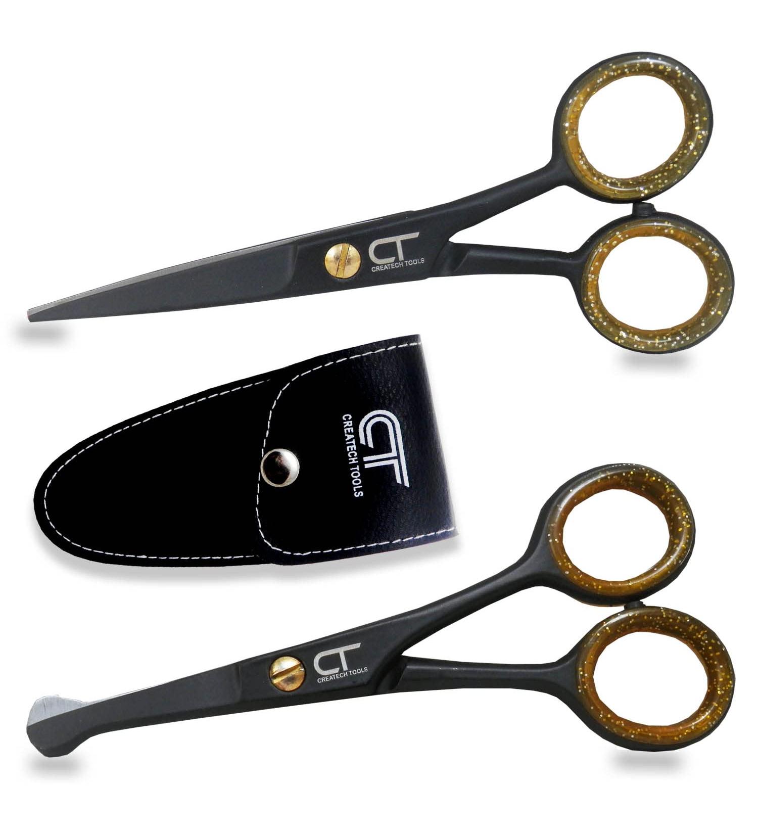 Createch Tools CT Moustache & Beard Scissors Set - Precision Grooming Shears for Men (2-PCs) - Buy Online on GoSupps.com