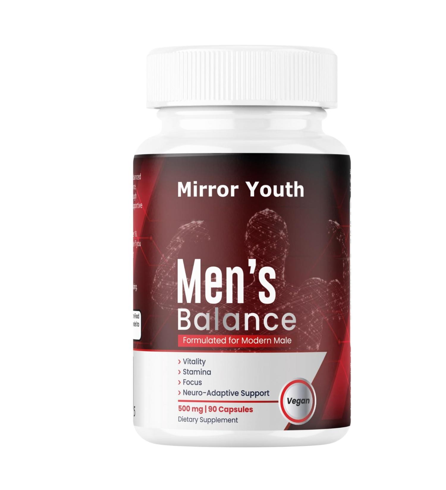 Mirror Youth Cistanche Tubulosa 400mg Men's Performance Supplement - Natural Vitality Energy Support with L-Citrulline Black Maca Ashwagandha Pomegranate Herbal Complex - Buy Online on GoSupps.com