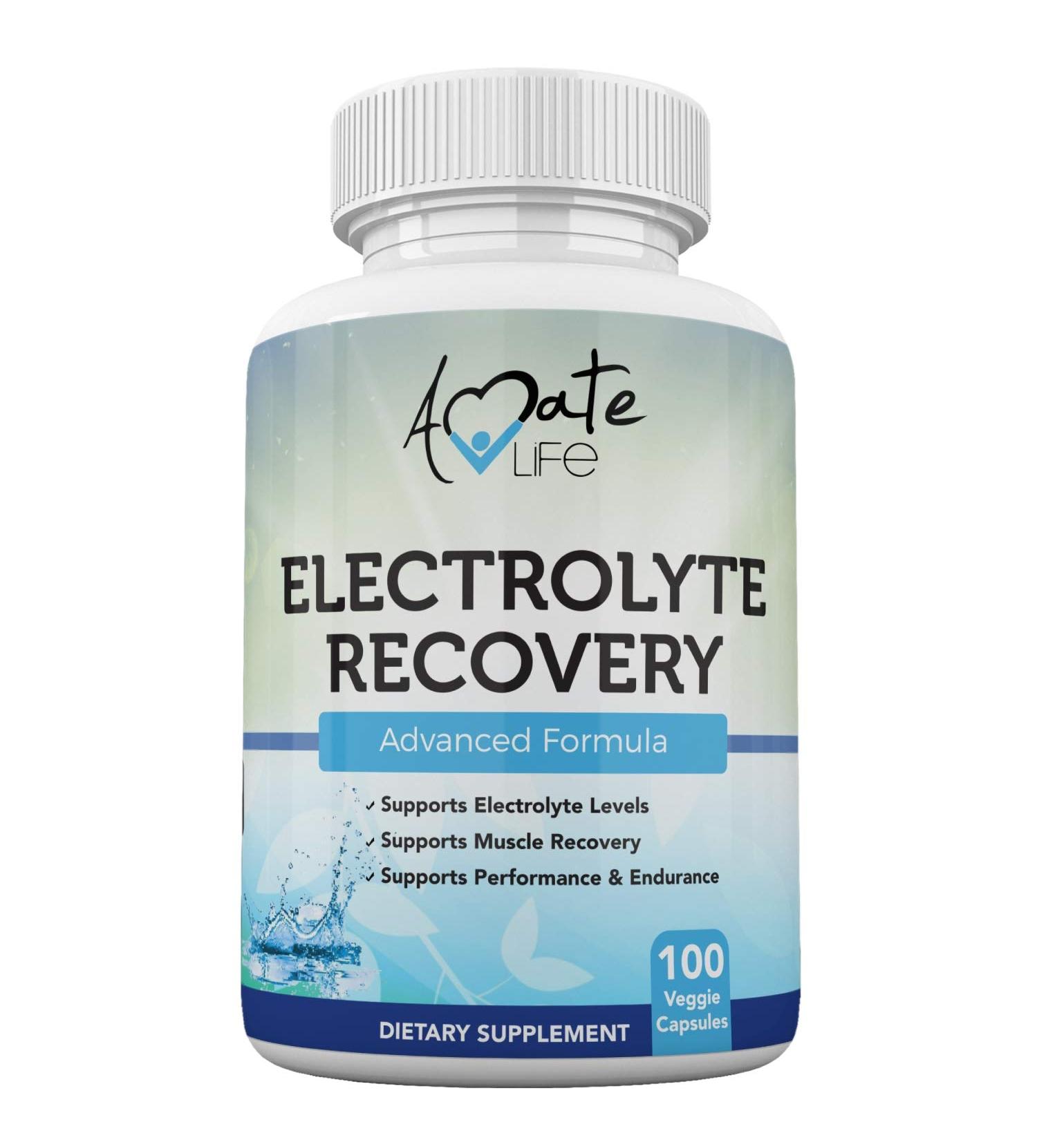 Electrolyte Capsules with Vitamin D3, Magnesium, Potassium & Calcium - Muscle Recovery, Performance & Endurance Support 100 Capsules | Made in USA - Buy Online on GoSupps.com