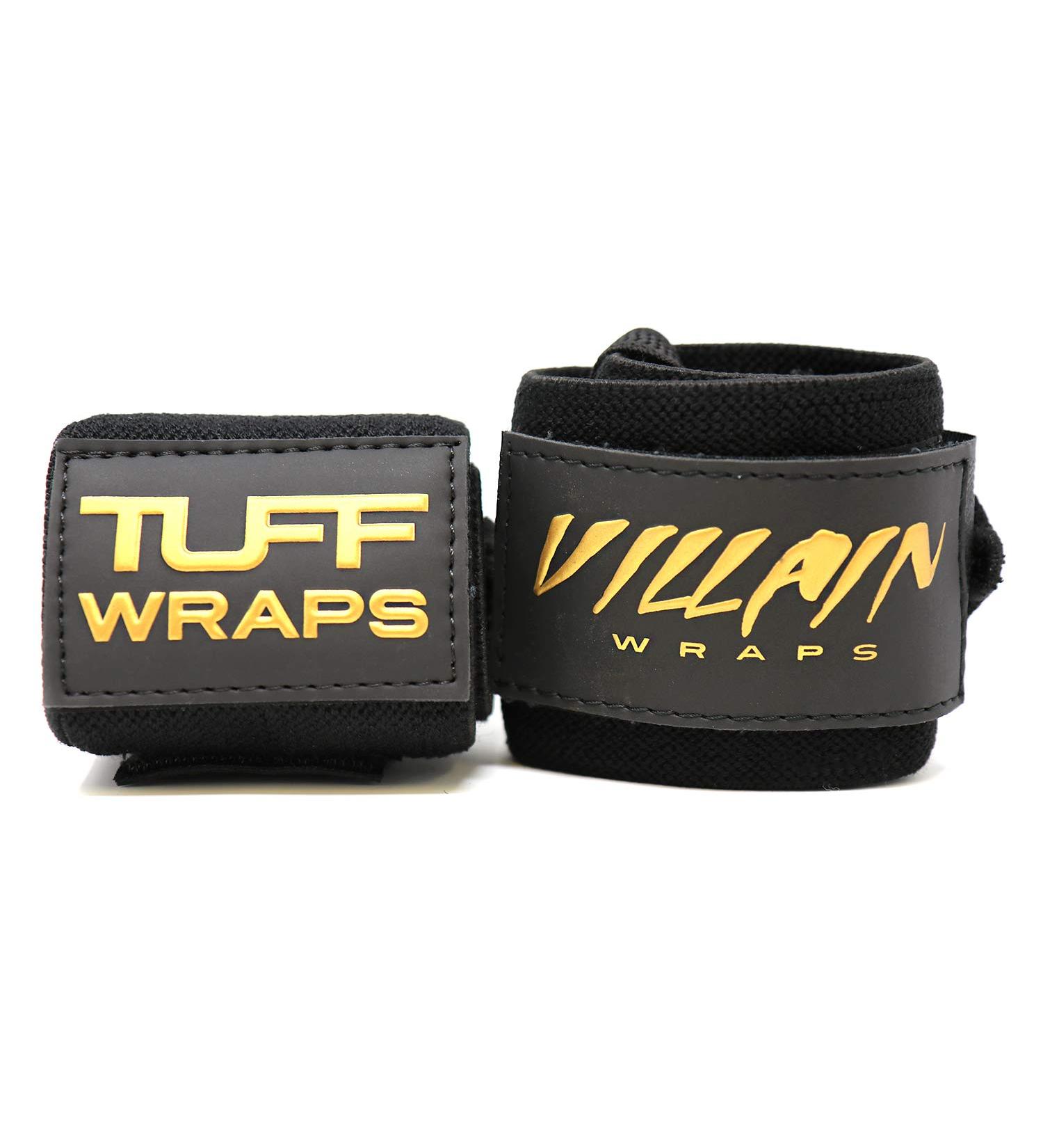 Black Gold Villain Sidekick Wrist Wraps - 16 Inches - Buy Online on GoSupps.com