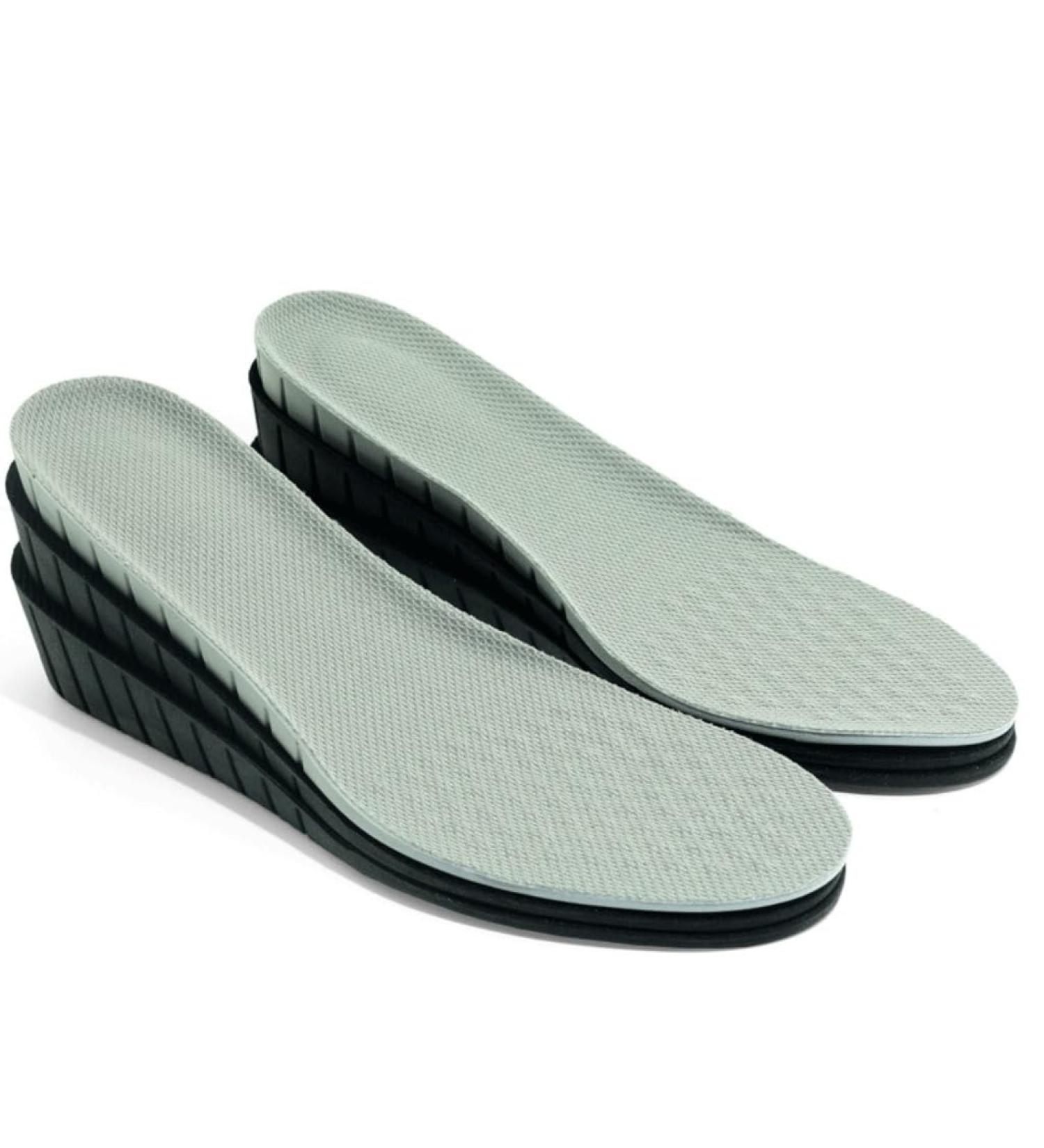 Inner Raised Insole for Men & Women - Breathable PU Sports Insoles Invisible Design (39-40) - Gray - Buy Online on GoSupps.com