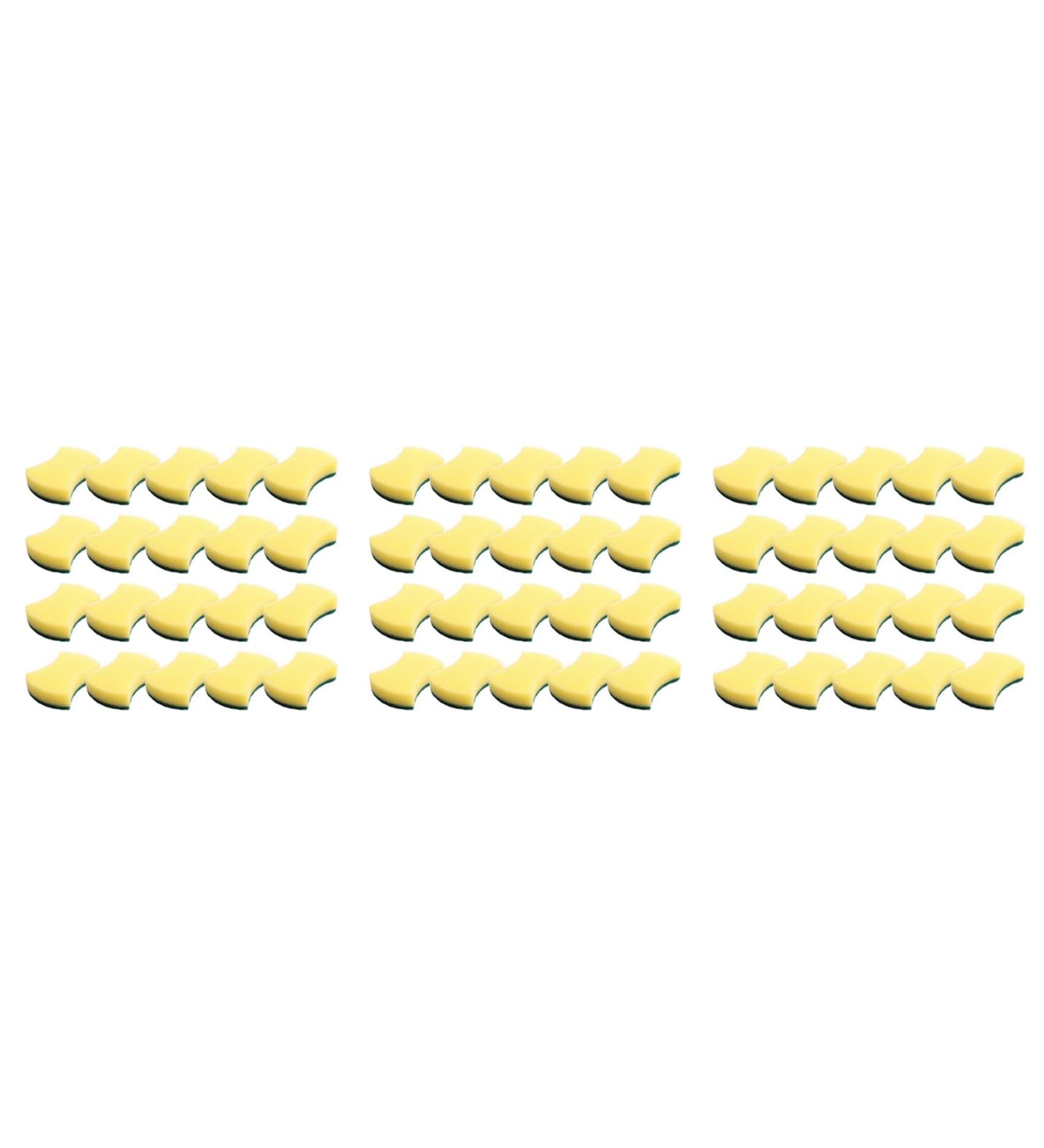 Clisted 120 PCS Cleaning Scrub Sponge for Kitchen Tableware Bathroom Car Wash Scrub Sponge Pad - Buy Online on GoSupps.com