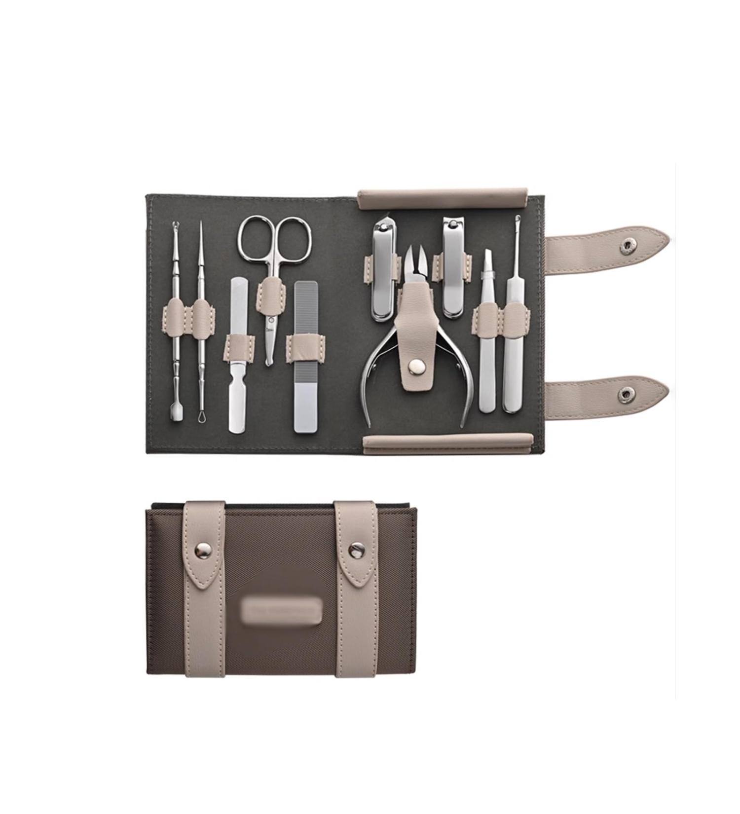Nail Scissors Travel Manicure Grooming Kit Nail Clipper Set Made with Ear Cleaner Nail Clipper for Men and Women Everyday use Toenail Clippers (Color : Brown) - Buy Online on GoSupps.com