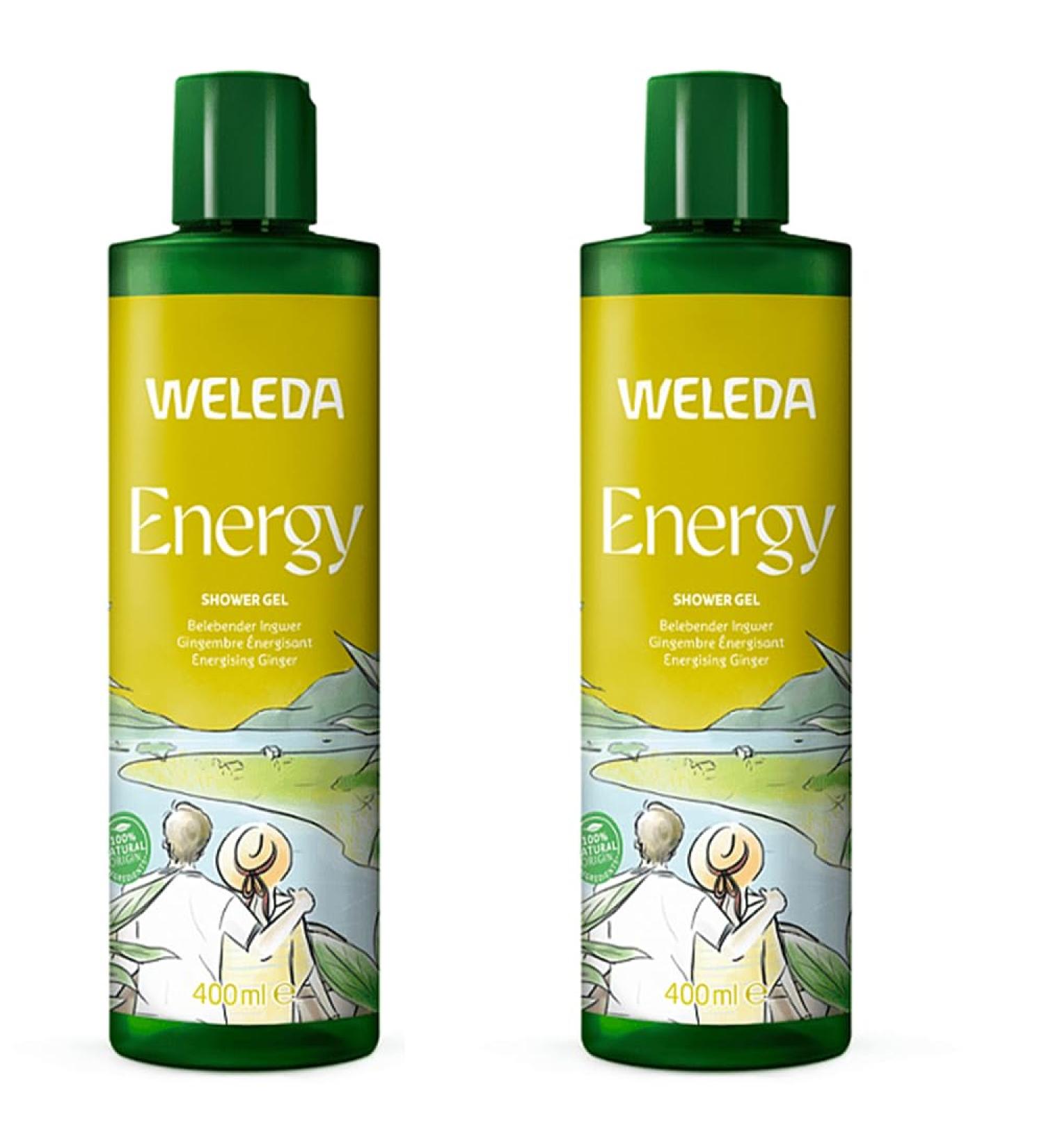 Weleda AG WELEDA Bio Energy XL Shower gel vegan natural cosmetics aroma shower for women and men with gingercedarwood scent natural skin care shower soap for facial cleansing 400 ml 1er Pack - Buy Online on GoSupps.com