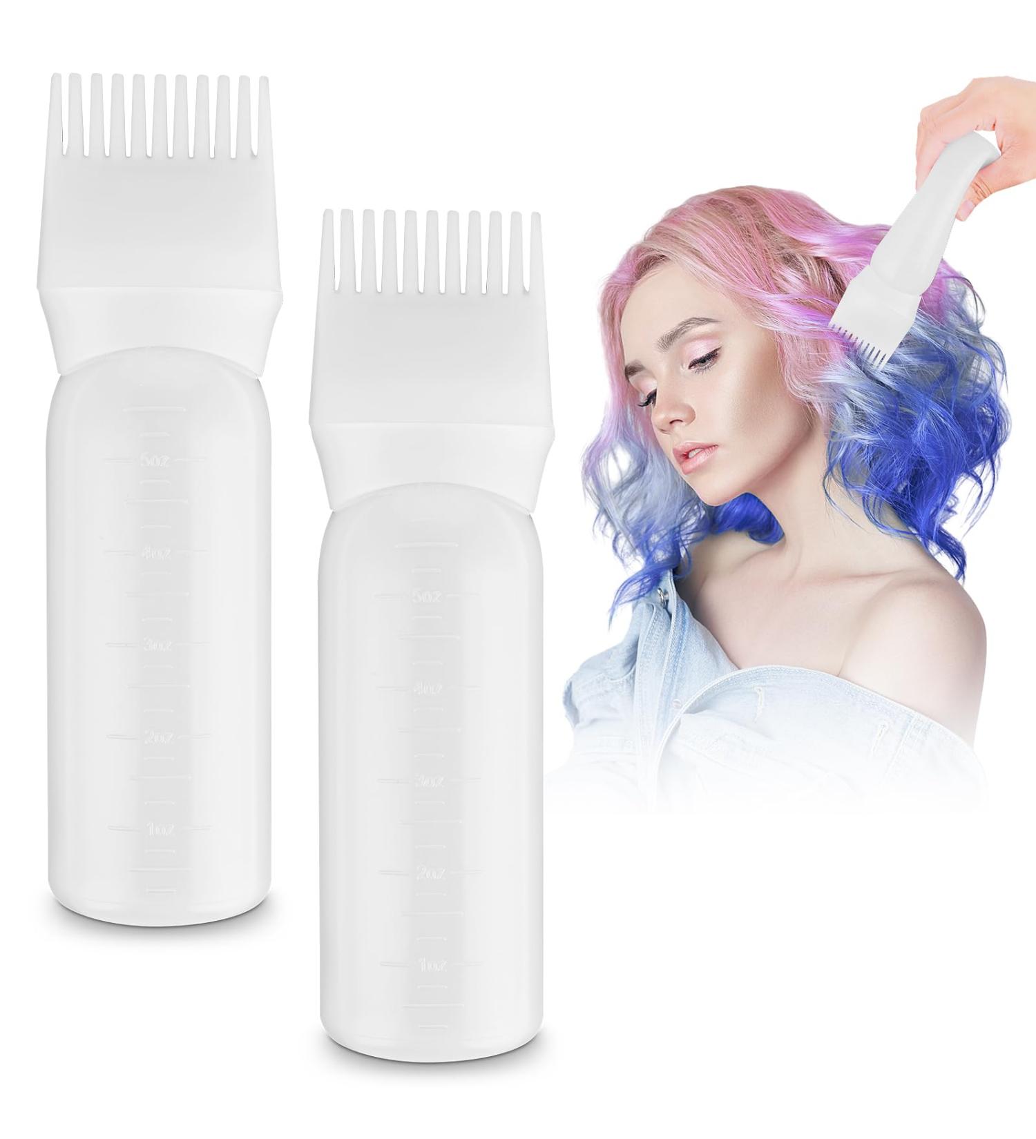 Wy Lighting Level 2 Hair Oil Applicator Bottle - 170ml Plastic with Graded Scale for Precise Hair Care (White) - International Shipping Available - Buy Online on GoSupps.com
