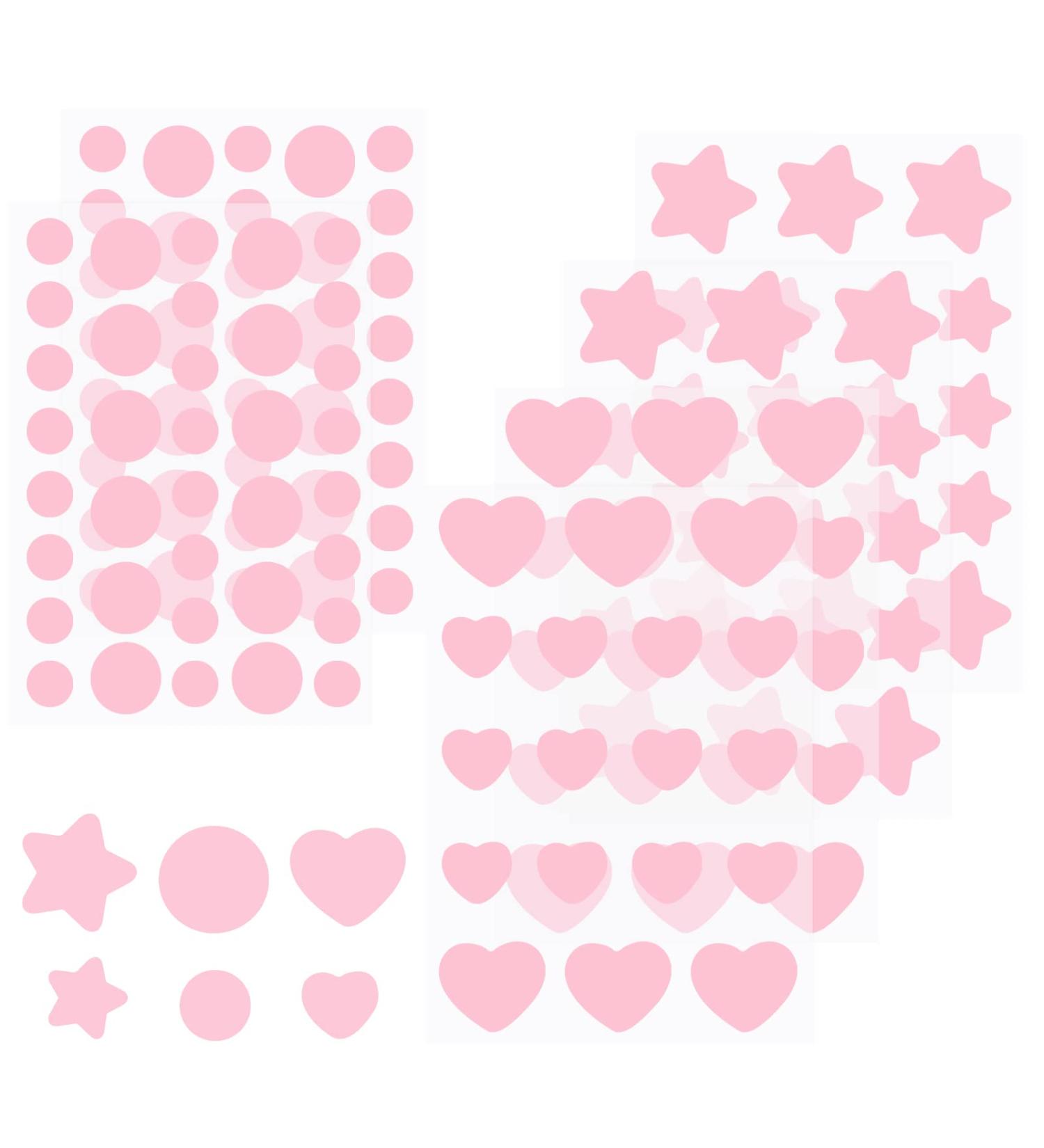 Pink Hydrocolloid Pimple Patches - 144 Count Acne Spot Treatment Stickers for Face & Body - Blemish Cover Skin Care - 3 Styles - Pack of 1 - Buy Online on GoSupps.com