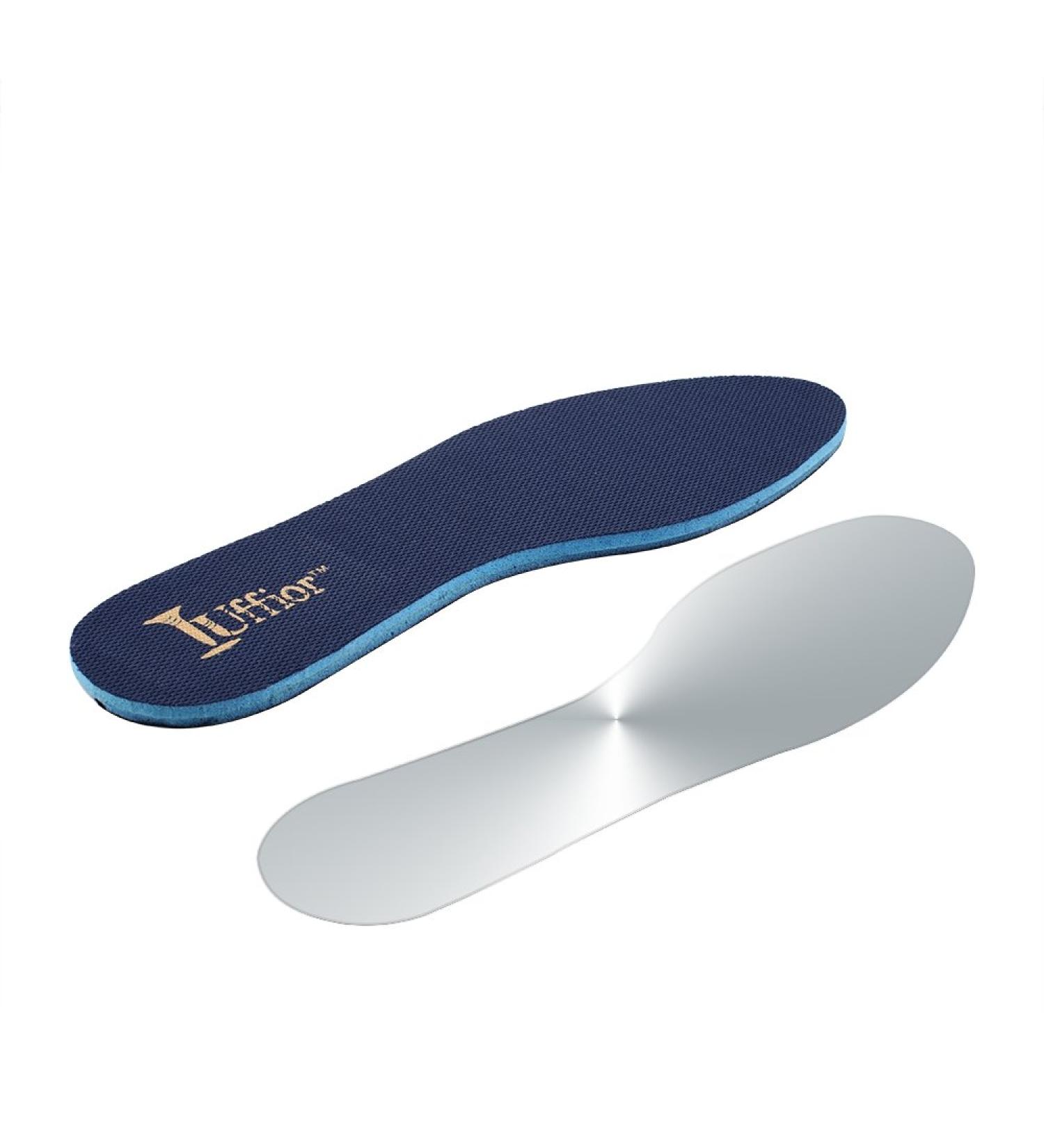 Tuffior Puncture Resistant Steel Plate Insoles for Men & Women - Nail Proof Safety Work Shoes - Enhanced Foot Protection - Large (Pack of 2 - Buy Online on GoSupps.com