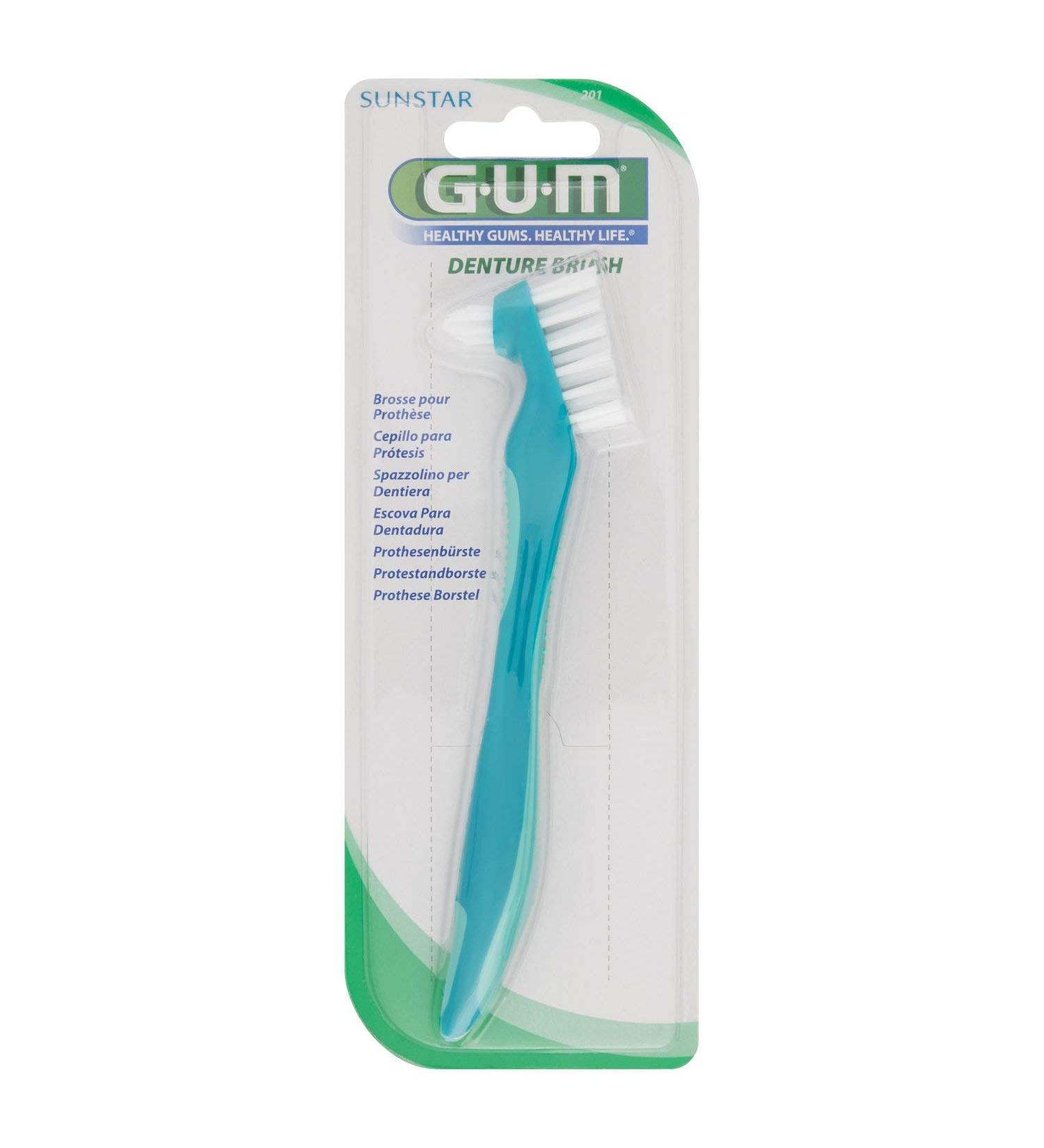 Buy Gum 201 Prosthesis Brush - Expert Cleaning Tool for Dentures - Buy Online on GoSupps.com